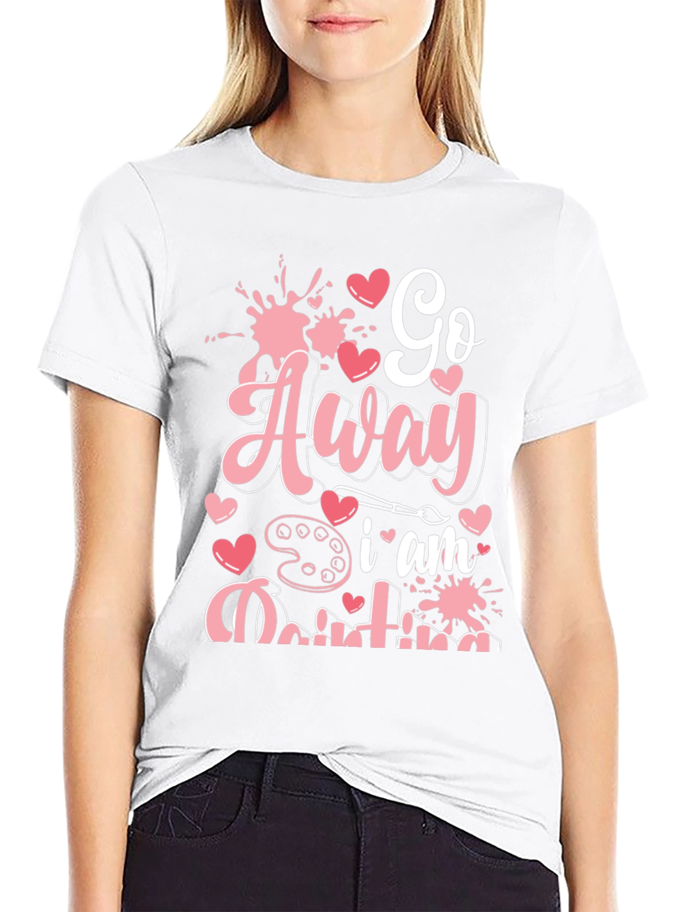 Go Away I am Painting Graphic Tee