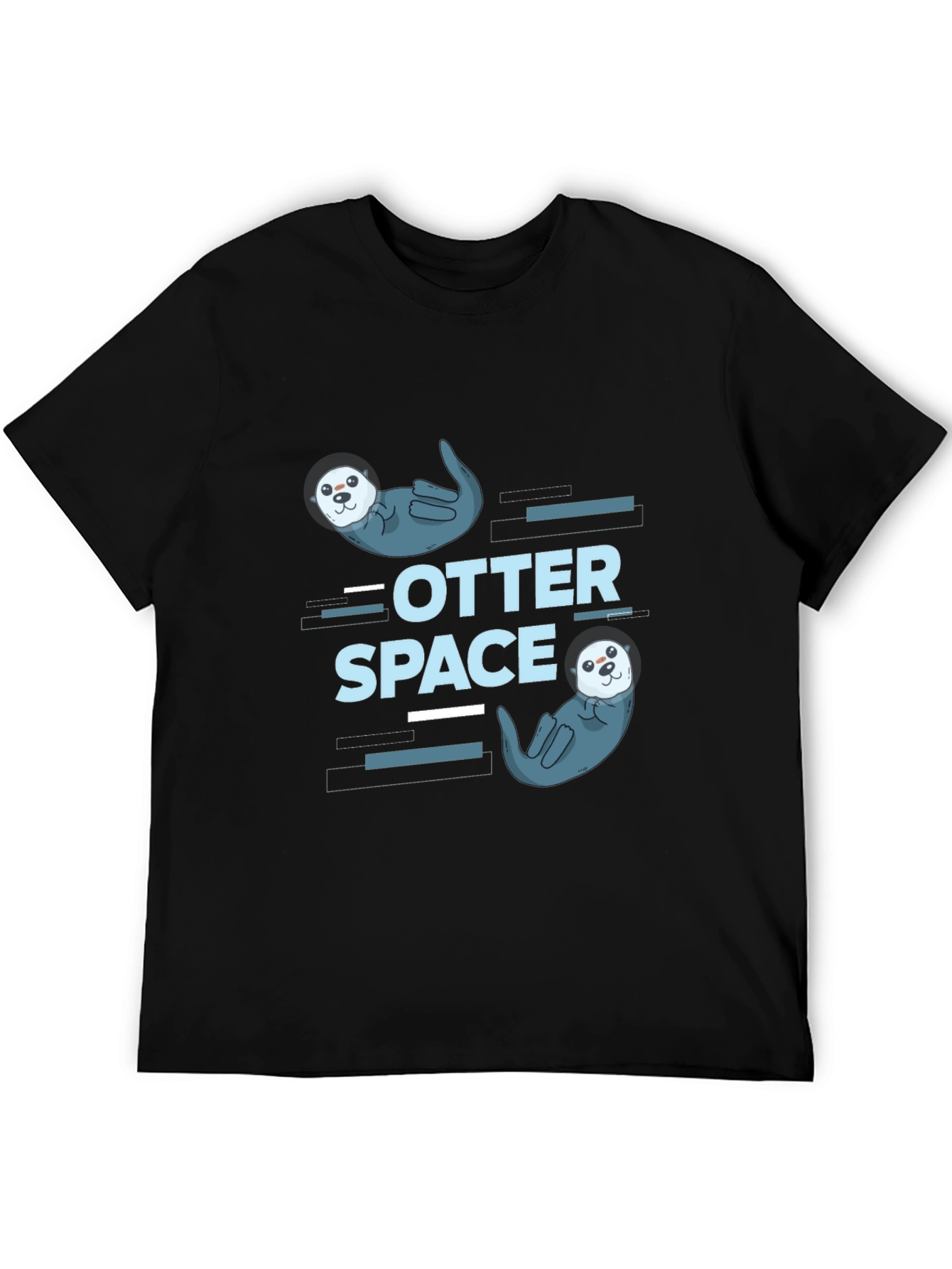 Otter Space Graphic T-Shirt - Cute Sea Otter Design