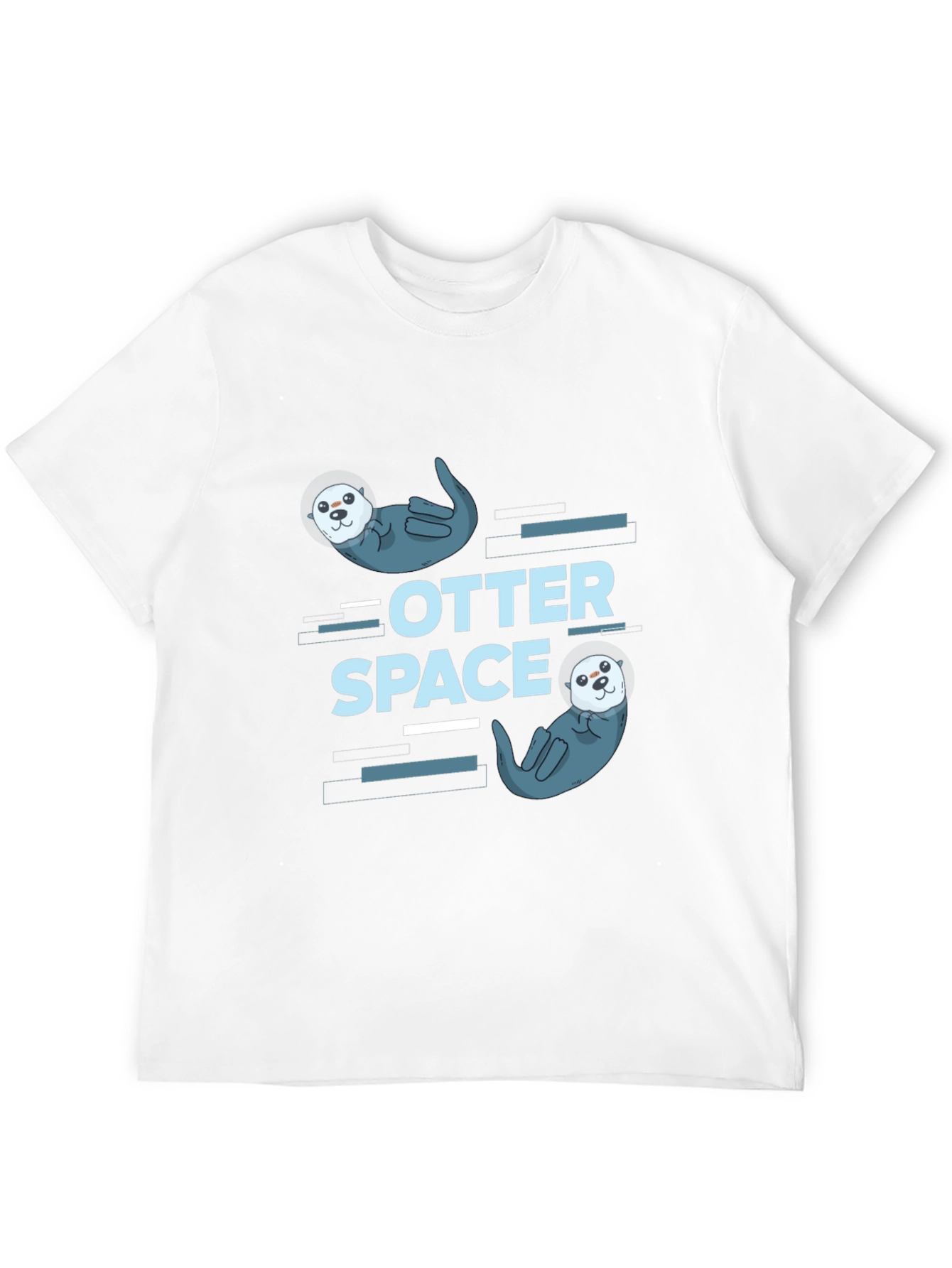 Otter Space Graphic T-Shirt - Cute Sea Otter Design