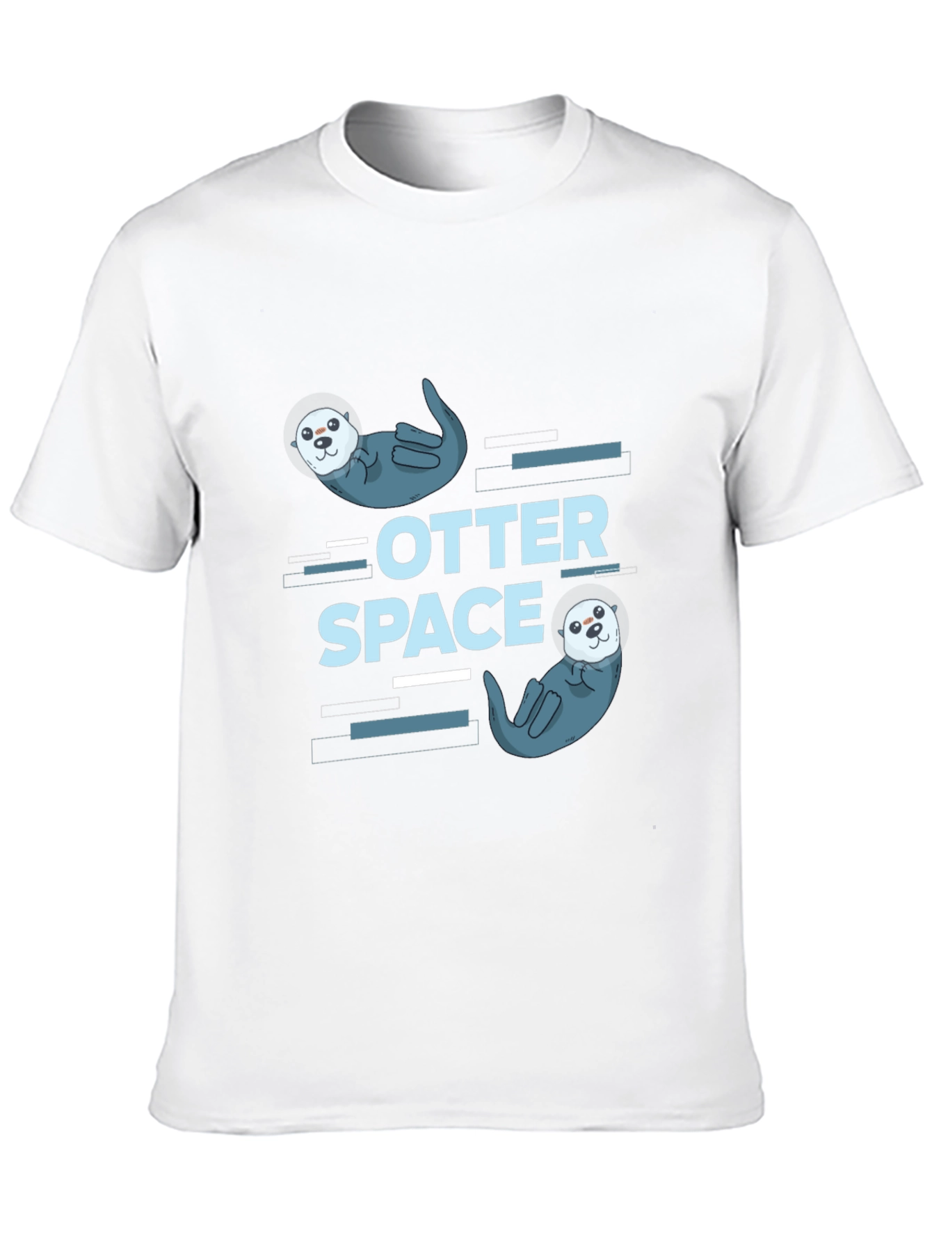 Otter Space Graphic T-Shirt - Cute Sea Otter Design