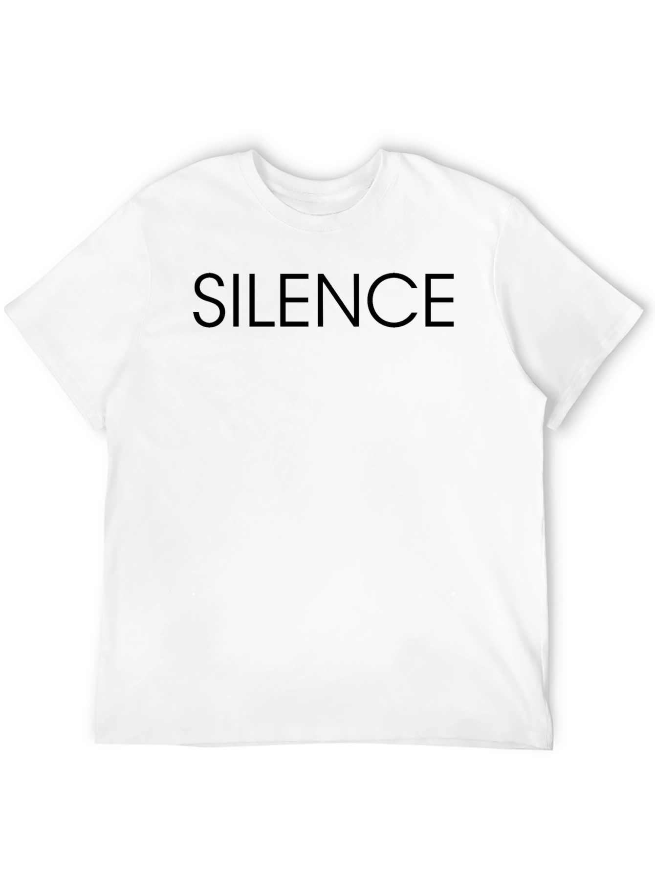 Silence Graphic Tee - Soft & Stylish Black T-Shirt