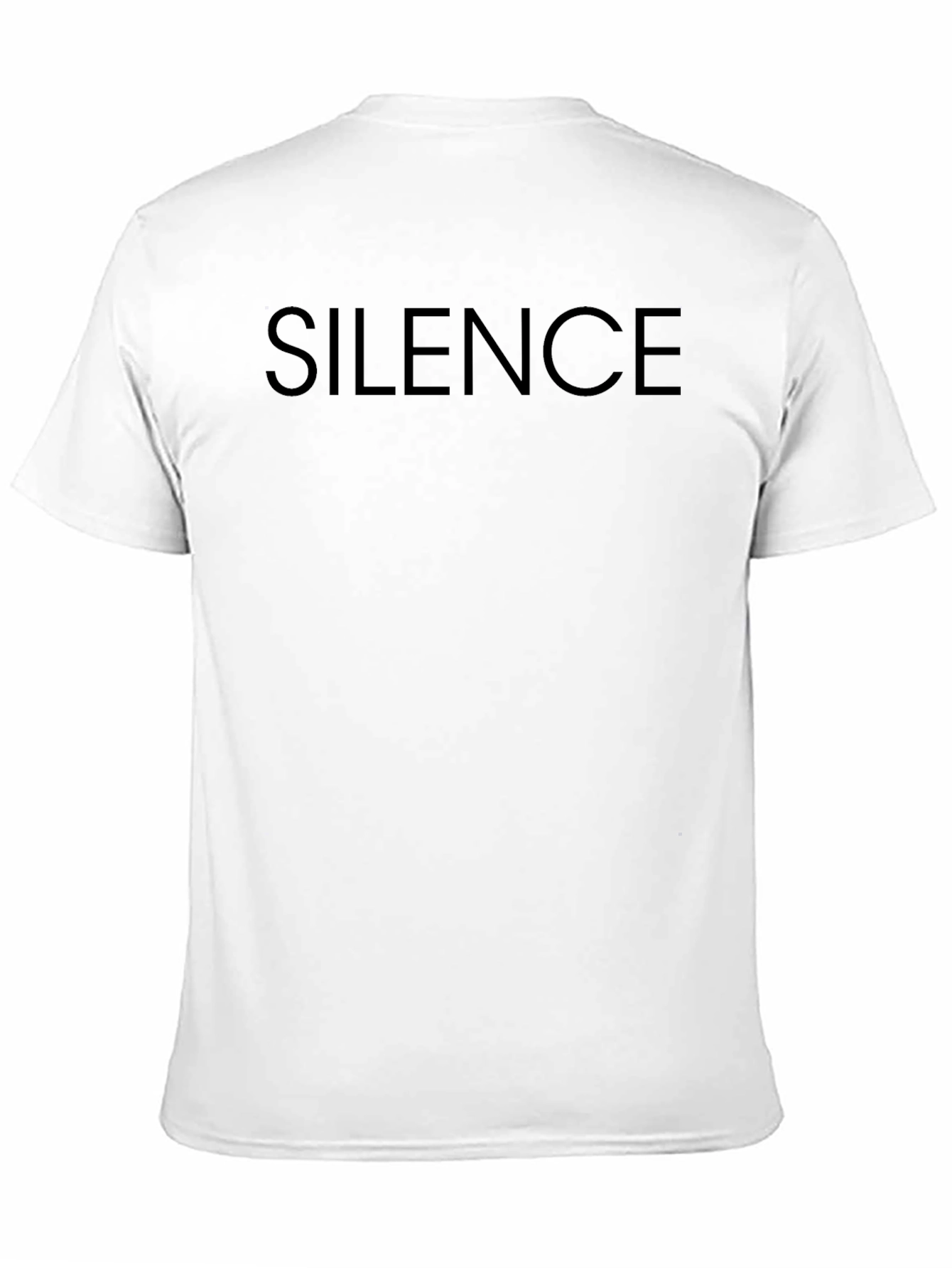 Silence Graphic Tee - Soft & Stylish Black T-Shirt