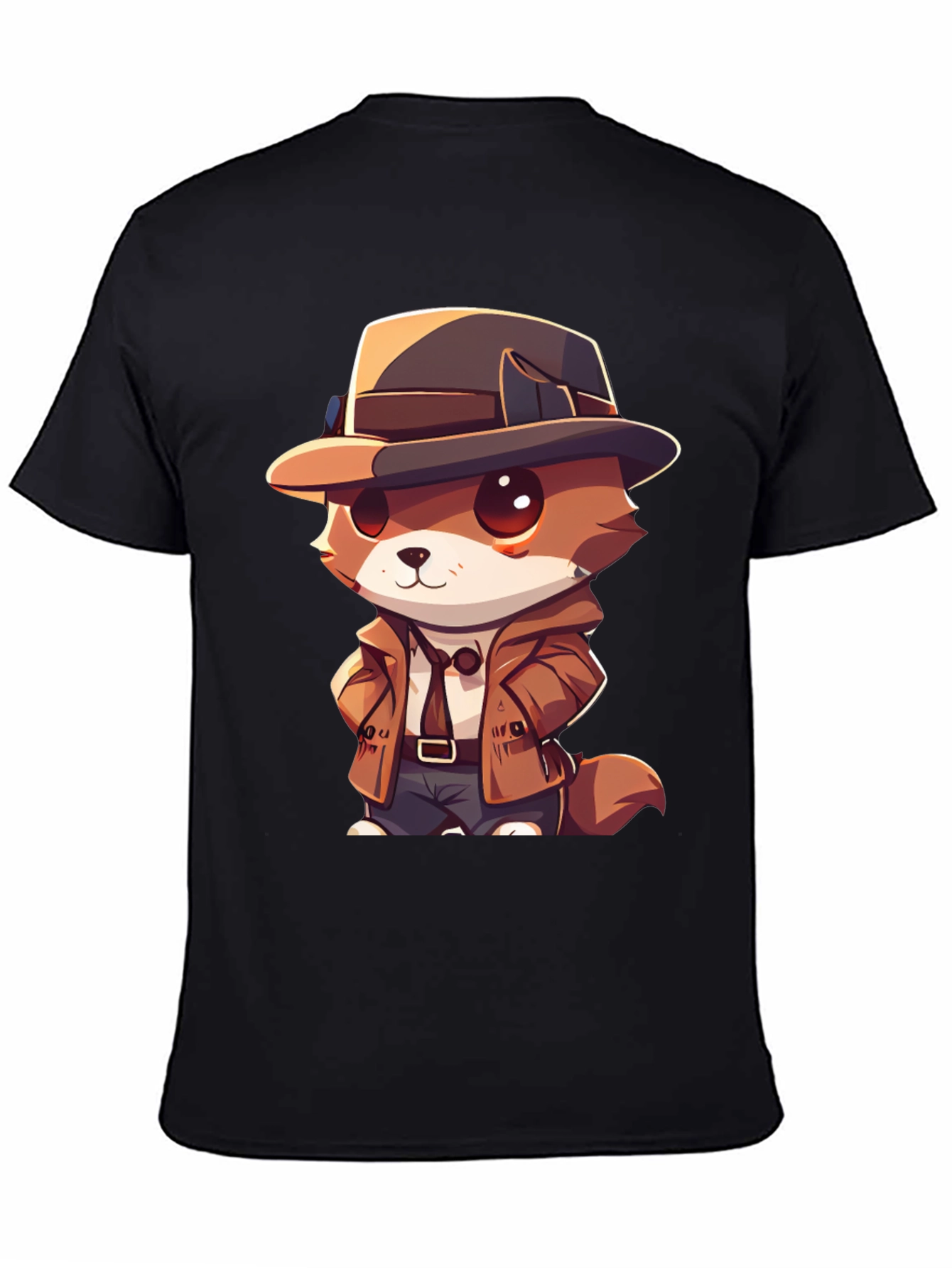 Detective Dog T-Shirt - Cartoon Style