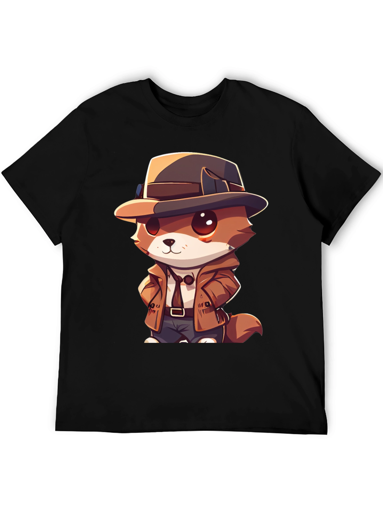 Detective Dog T-Shirt - Cartoon Style