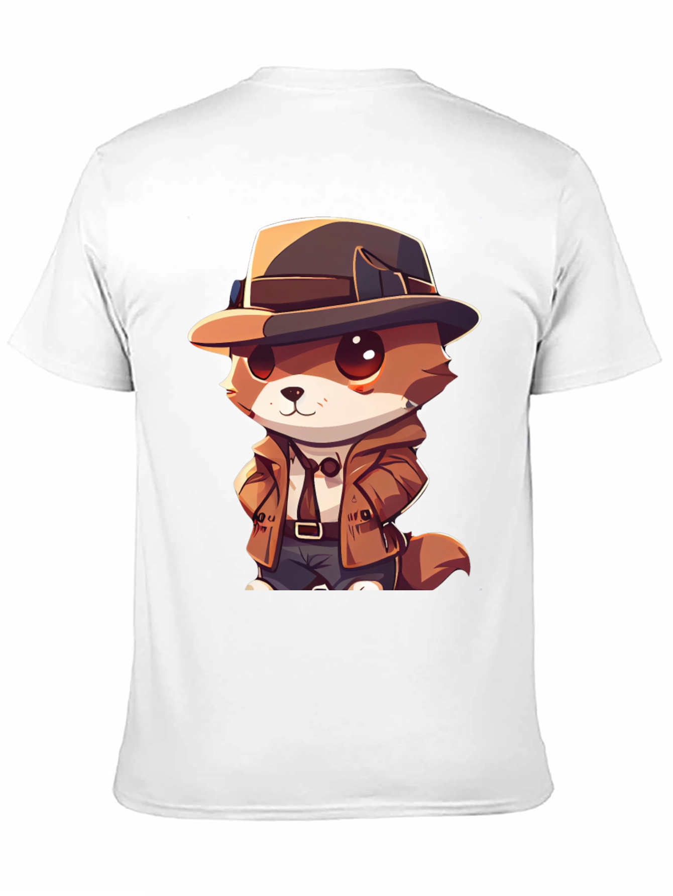 Detective Dog T-Shirt - Cartoon Style