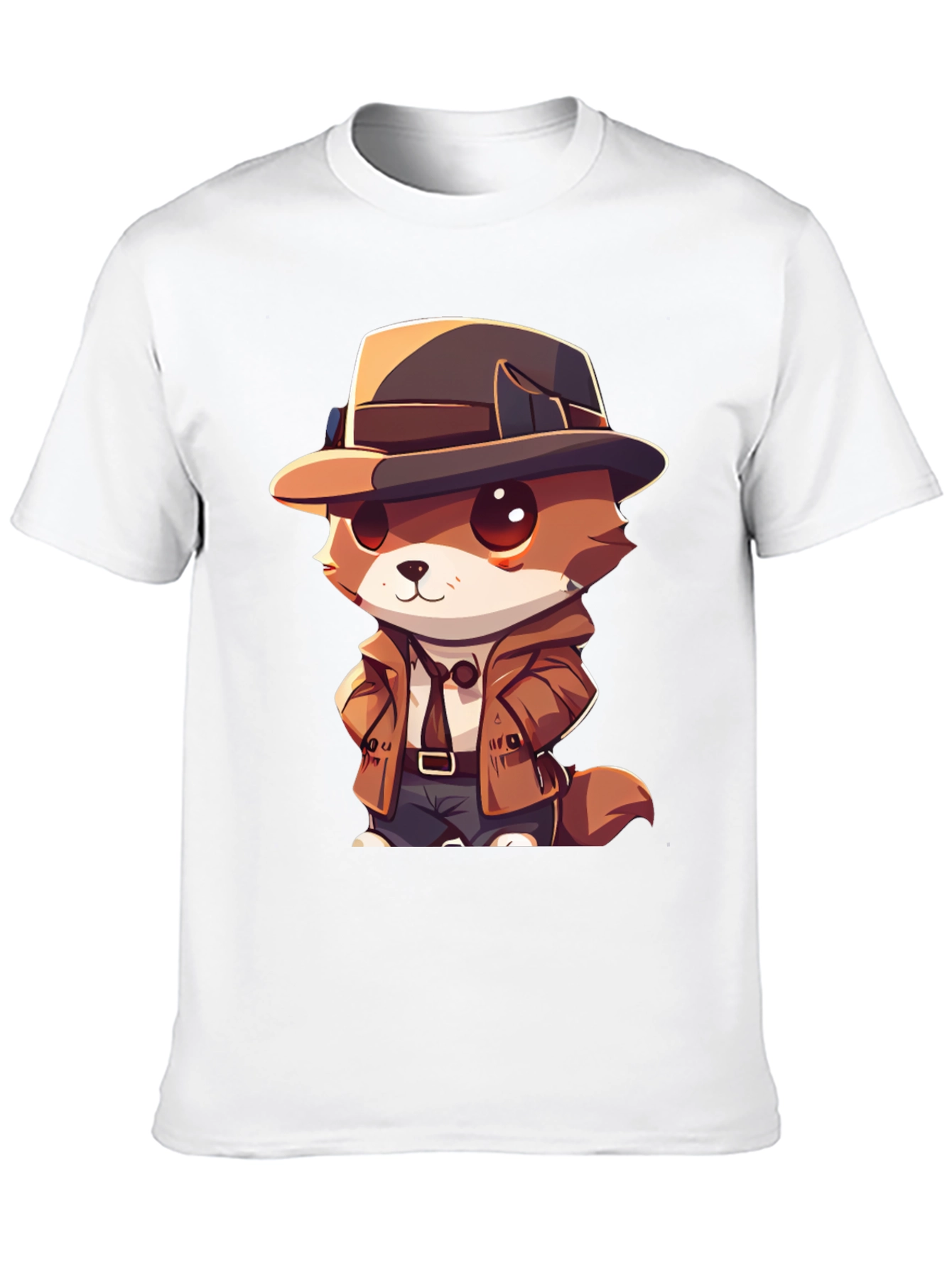 Detective Dog T-Shirt - Cartoon Style