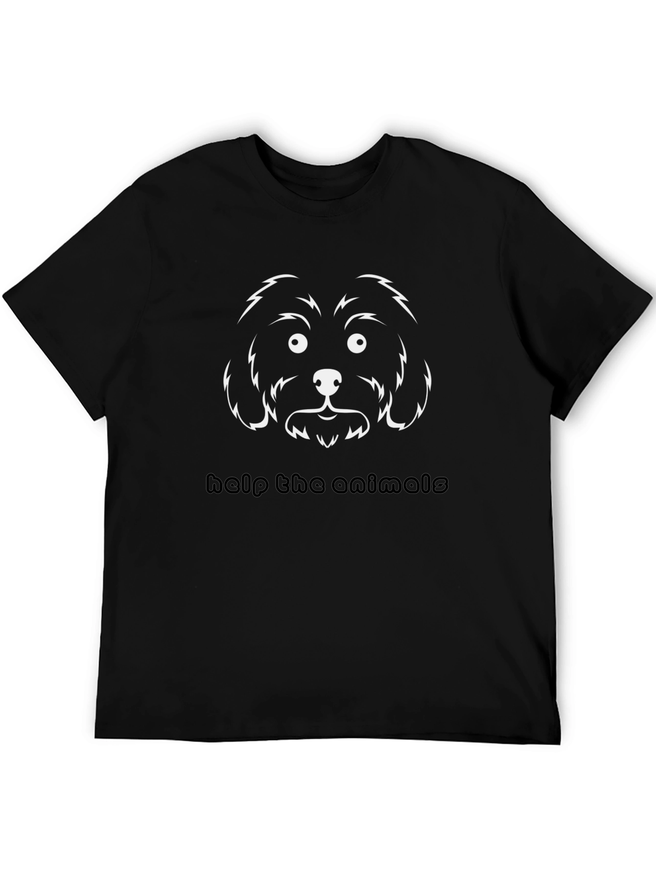 Dog Face Graphic Tee - Help The Animals