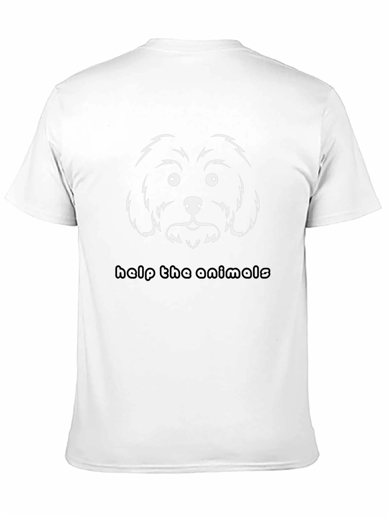 Dog Face Graphic Tee - Help The Animals