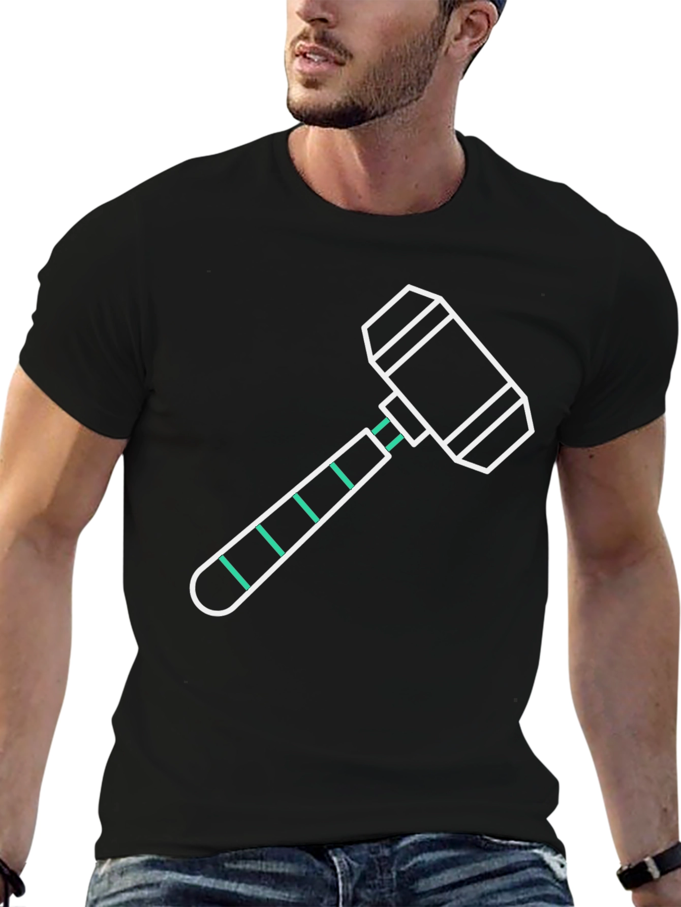 Hammer Graphic Tee - Modern Minimalist Design