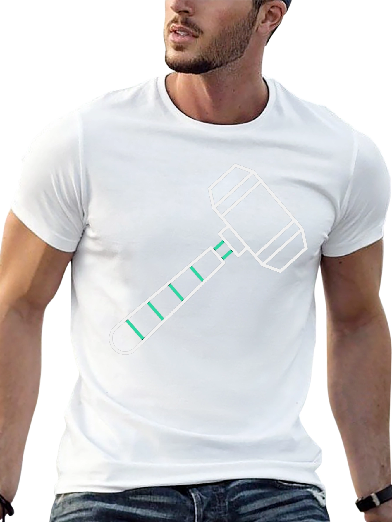 Hammer Graphic Tee - Modern Minimalist Design