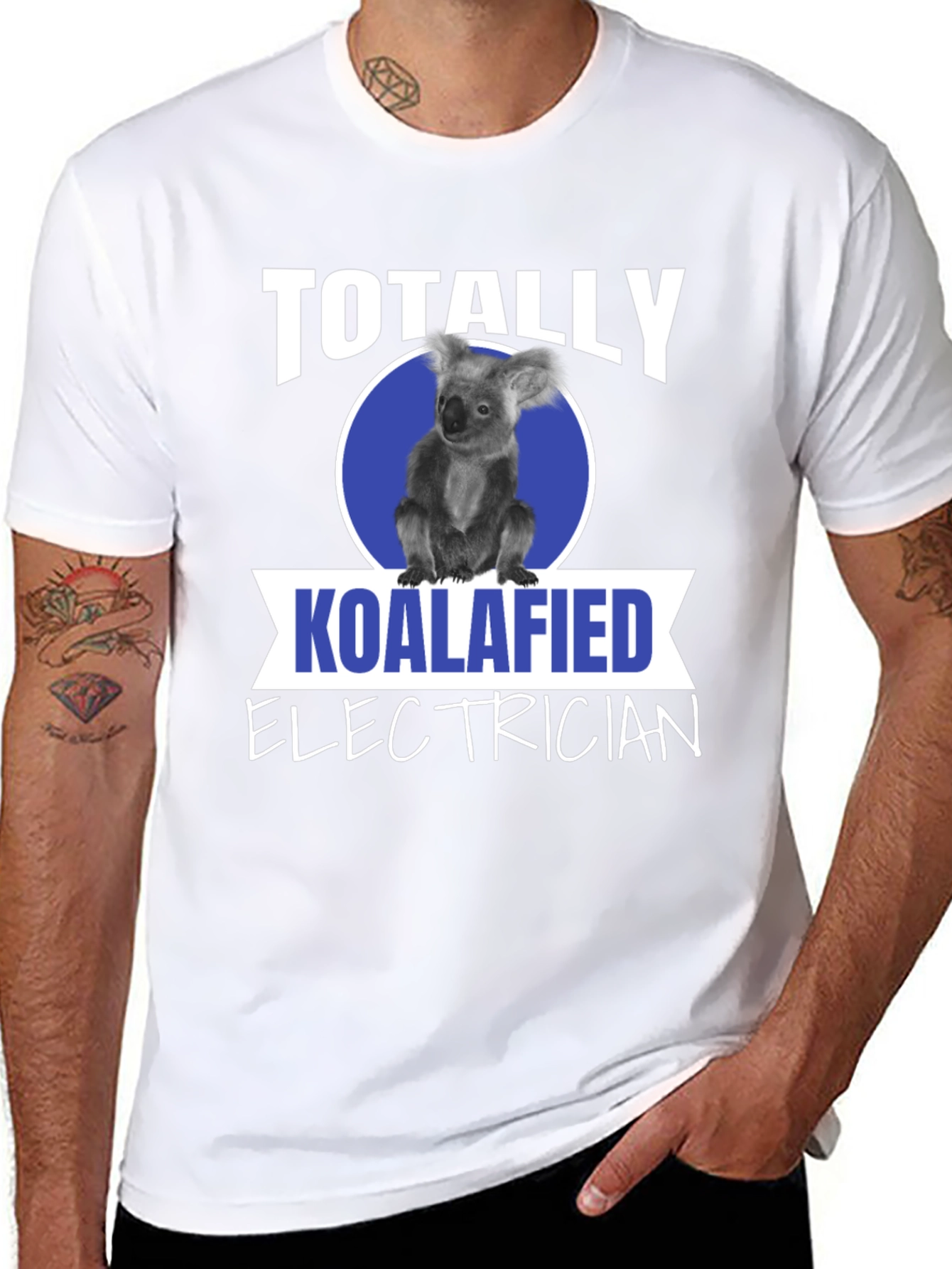 Koalafied Electrician T-Shirt Funny Electrician Gift Tee