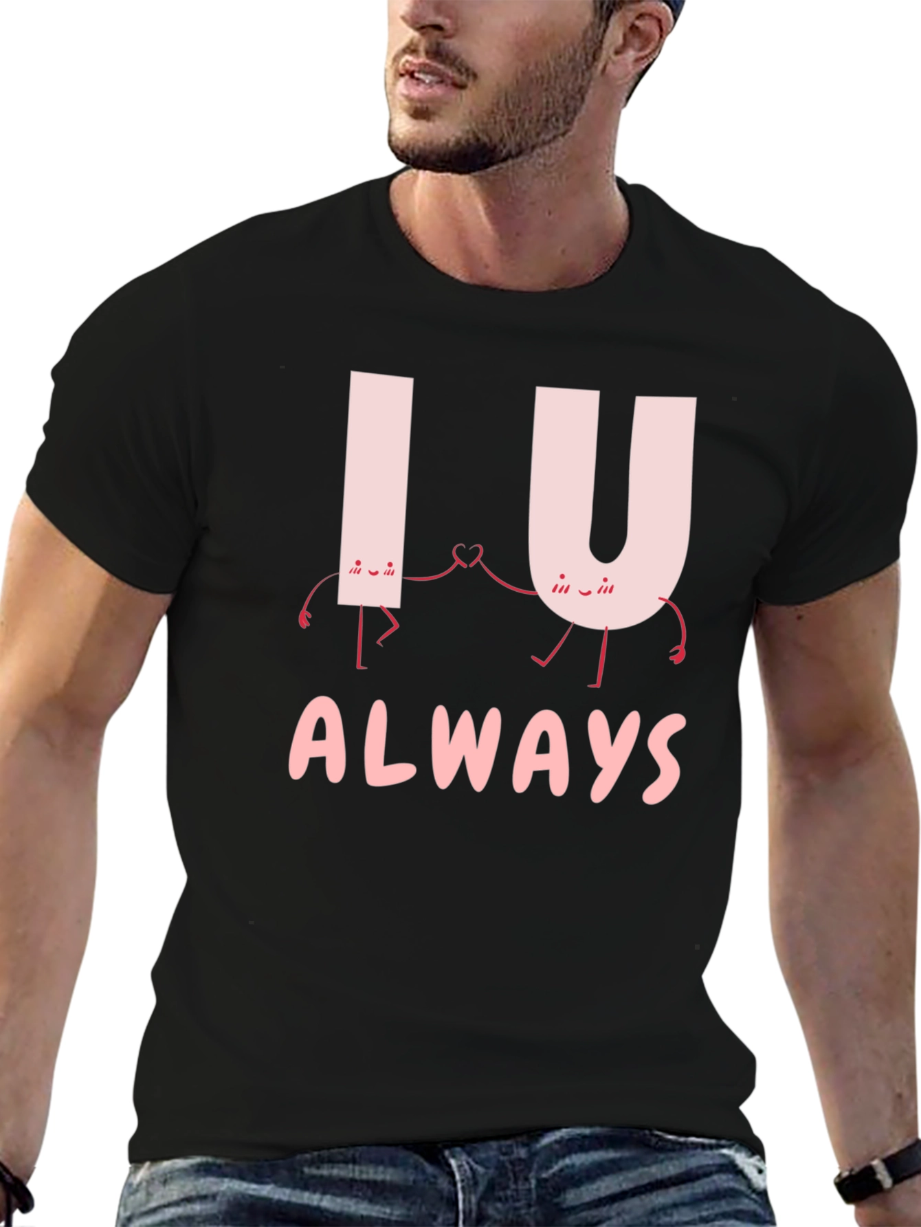 I U Always Graphic Tee - Black