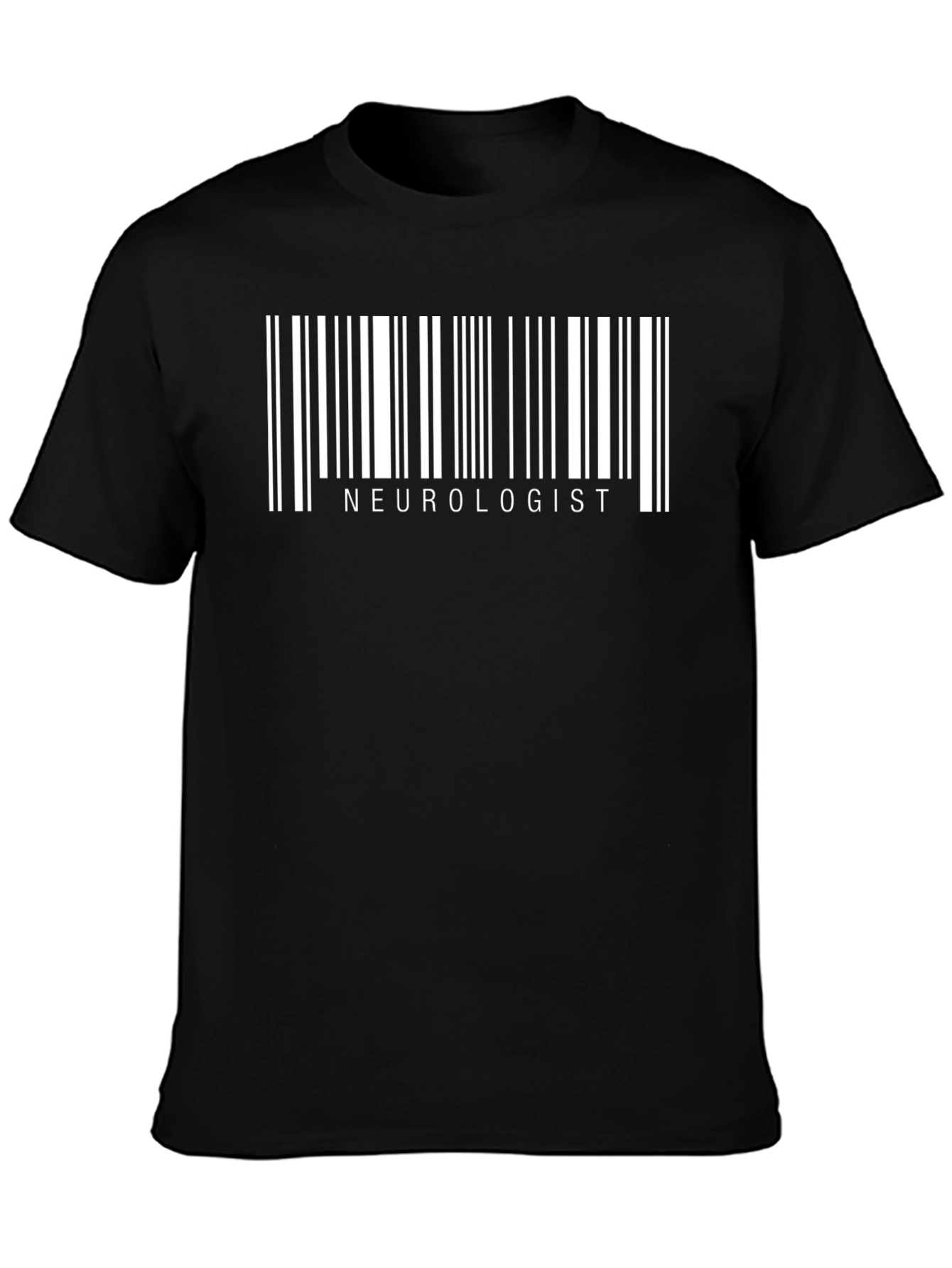Neurologist Barcode T-Shirt - Black Medical Profession Gift