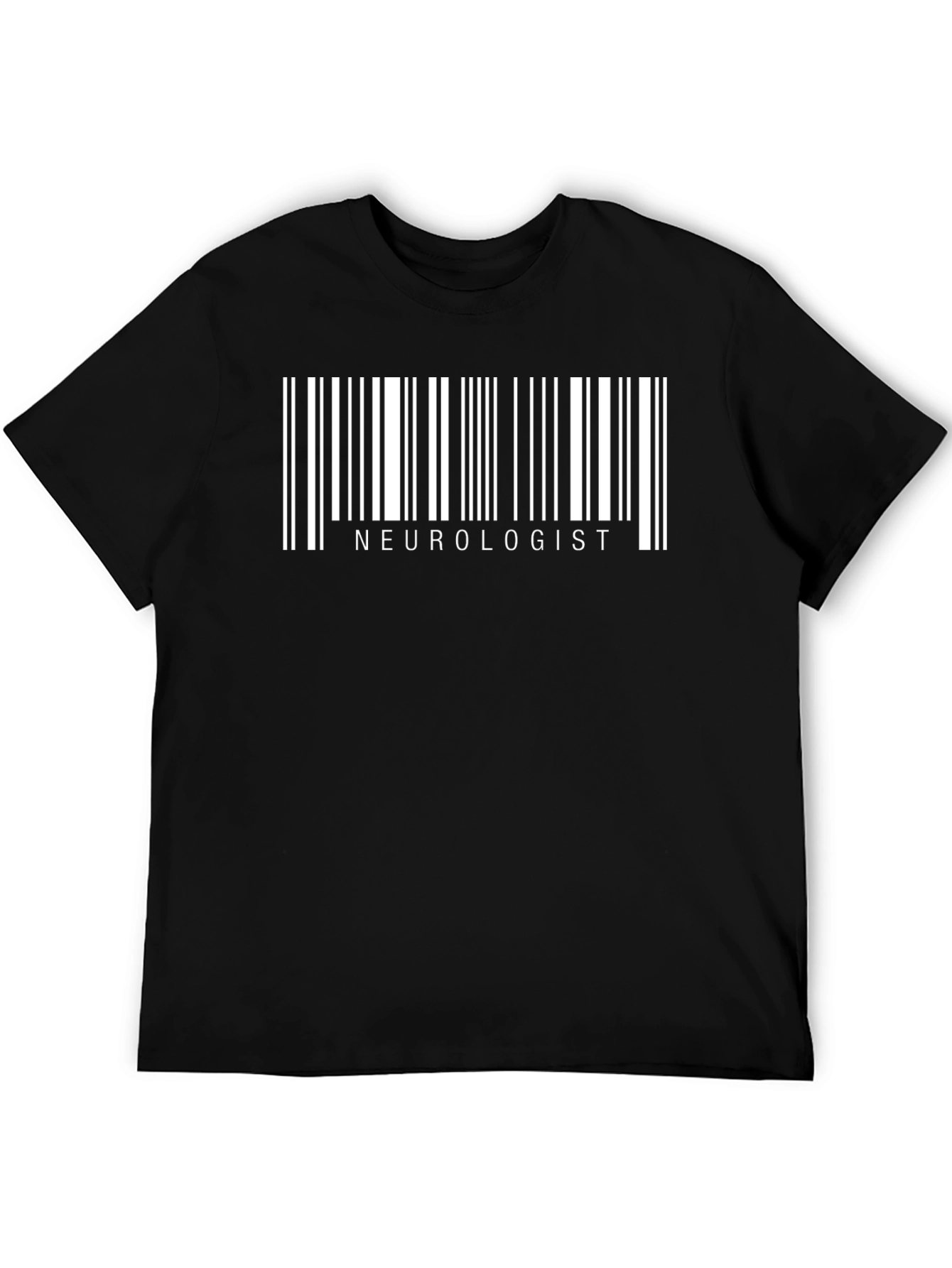 Neurologist Barcode T-Shirt - Black Medical Profession Gift