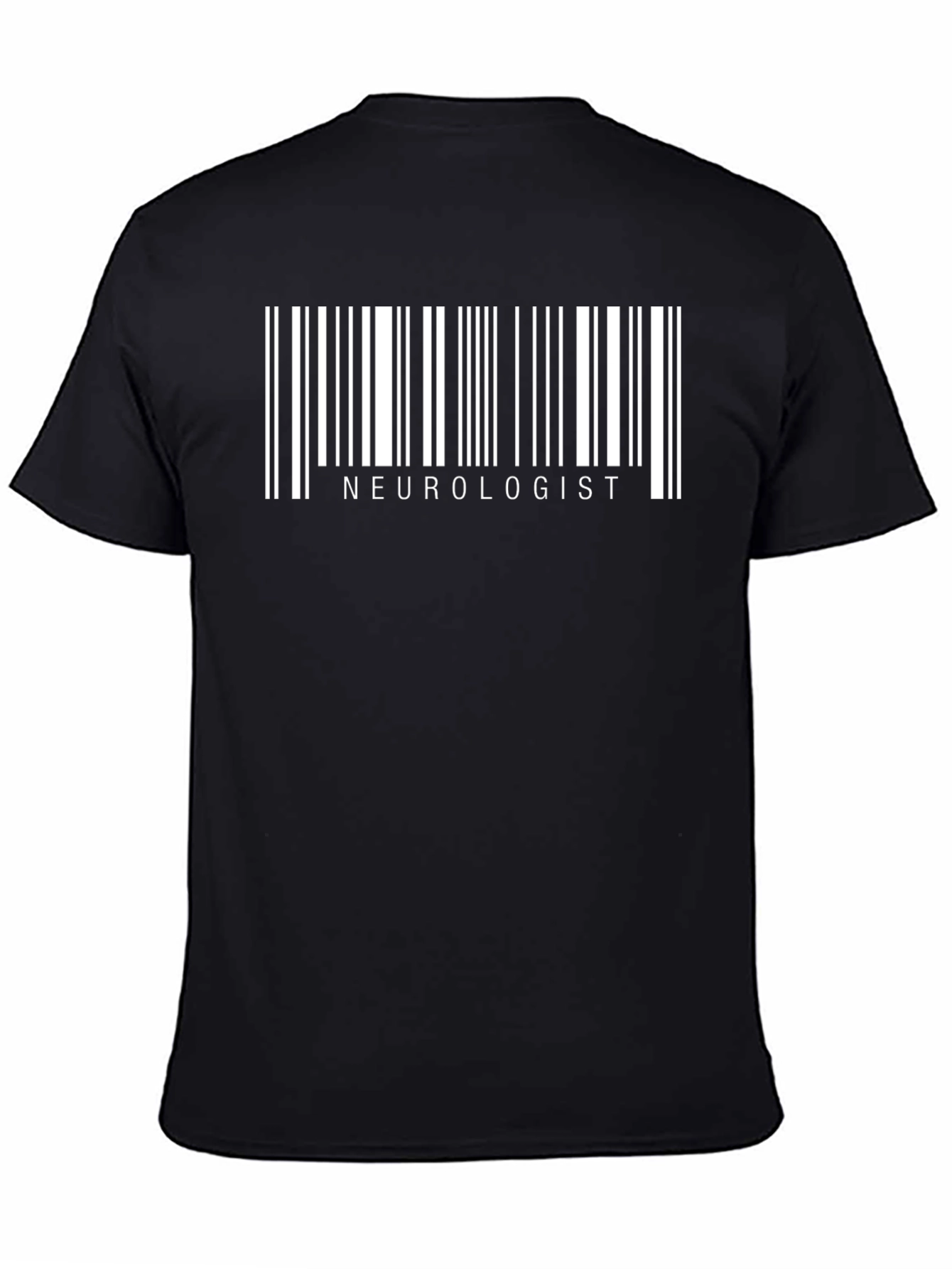 Neurologist Barcode T-Shirt - Black Medical Profession Gift
