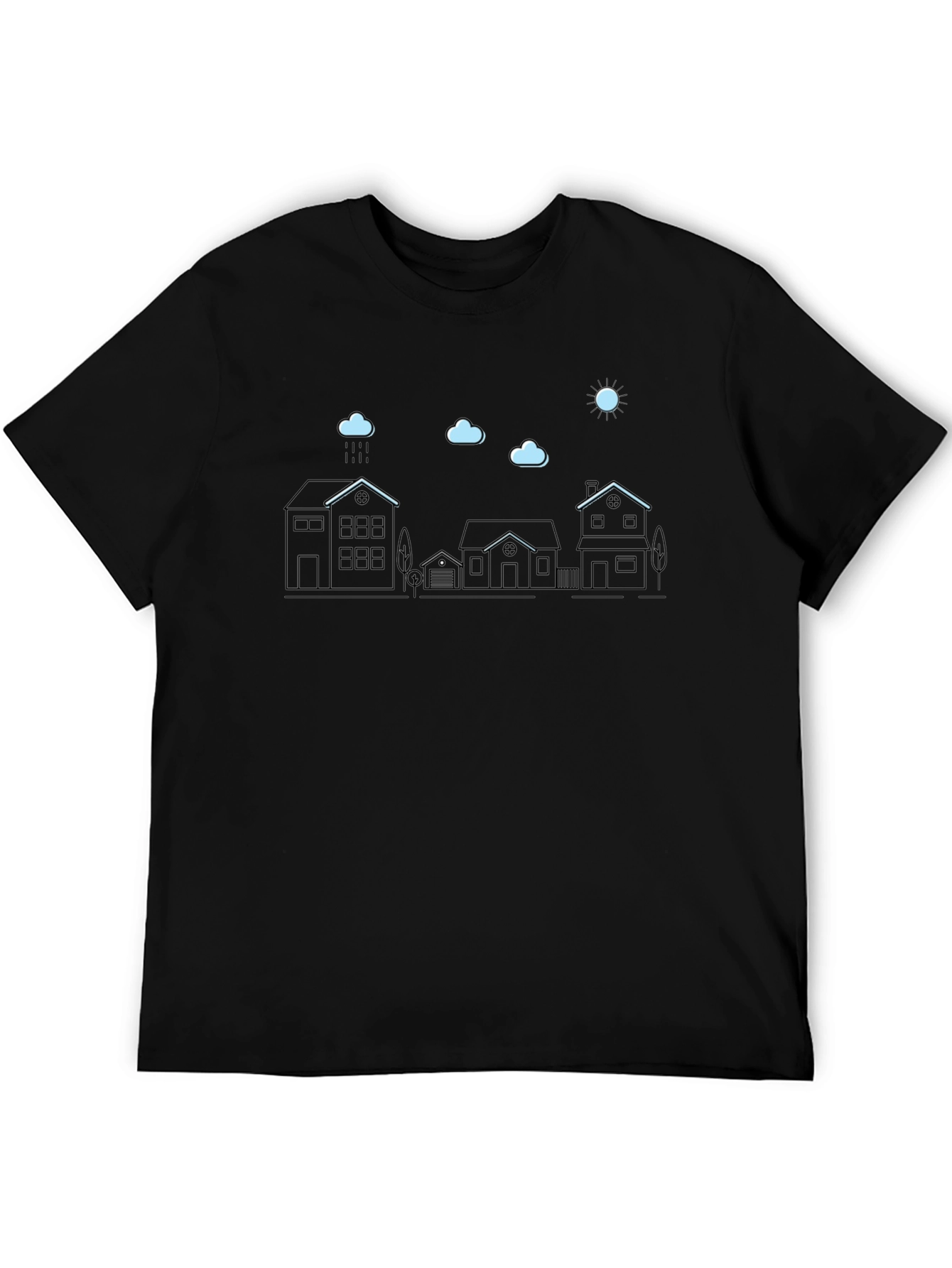 Neighborhood T-Shirt - Line Art Graphic Tee