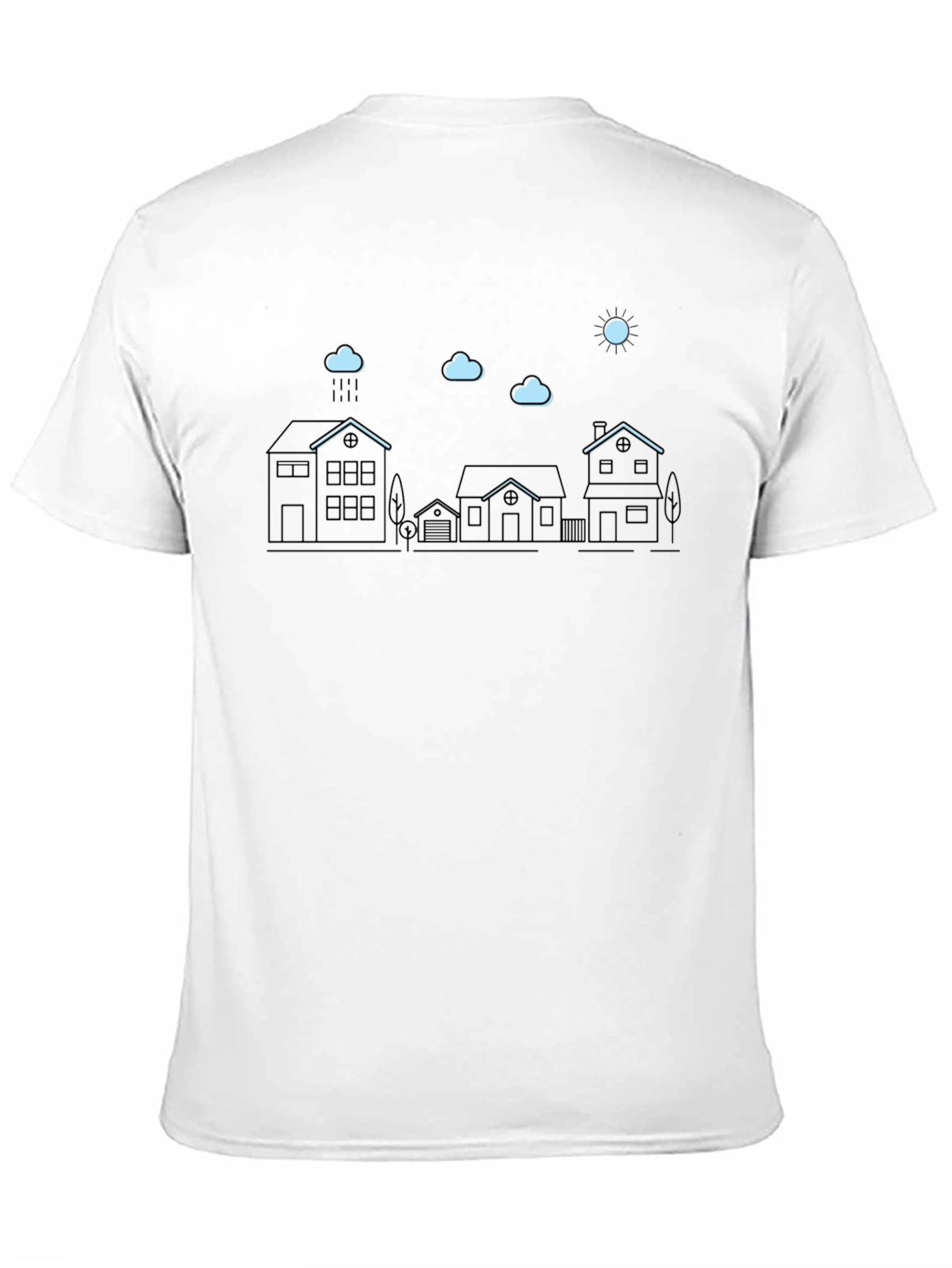 Neighborhood T-Shirt - Line Art Graphic Tee