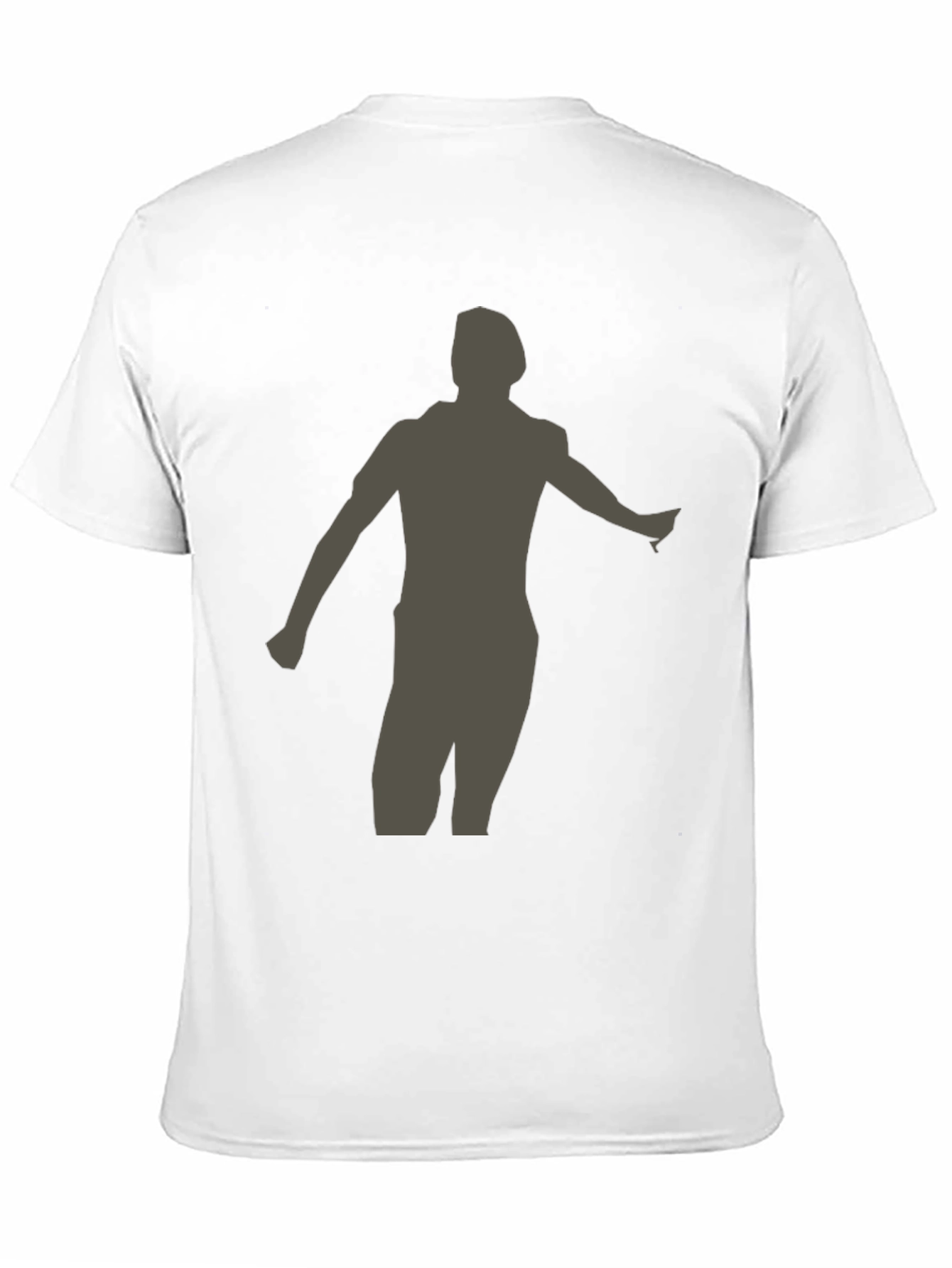 Silhouette Graphic T-Shirt - Casual Black Tee