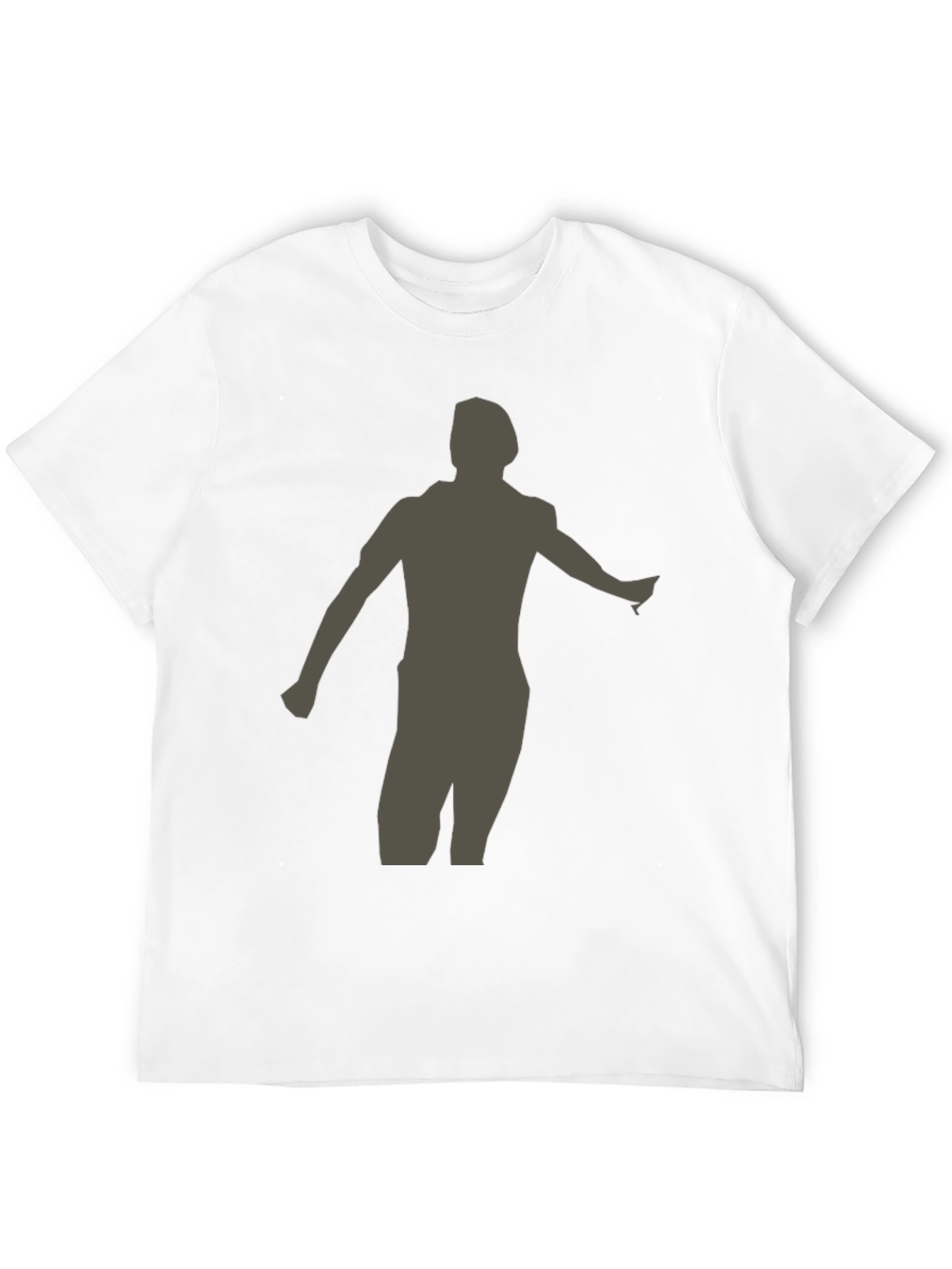 Silhouette Graphic T-Shirt - Casual Black Tee