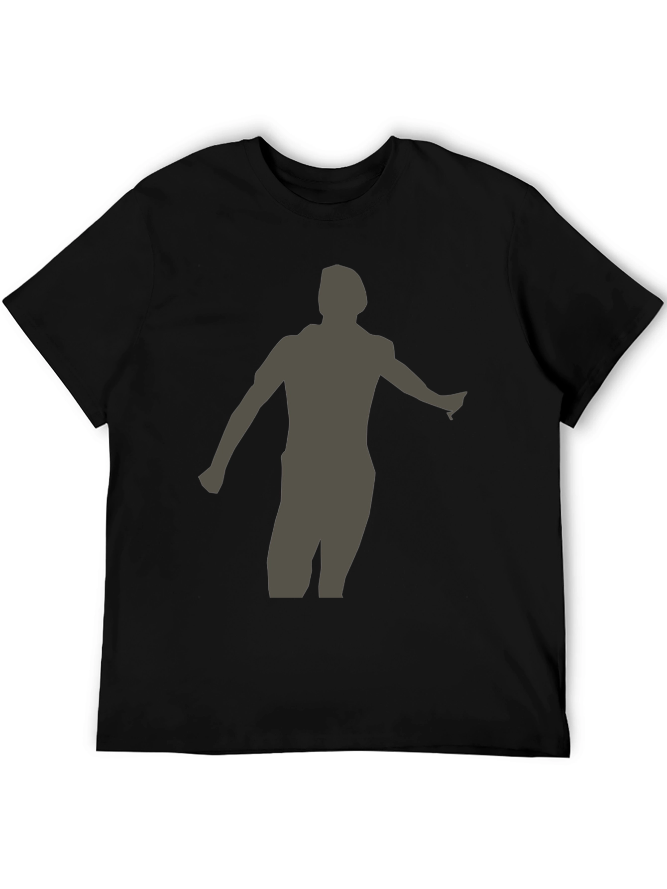 Silhouette Graphic T-Shirt - Casual Black Tee