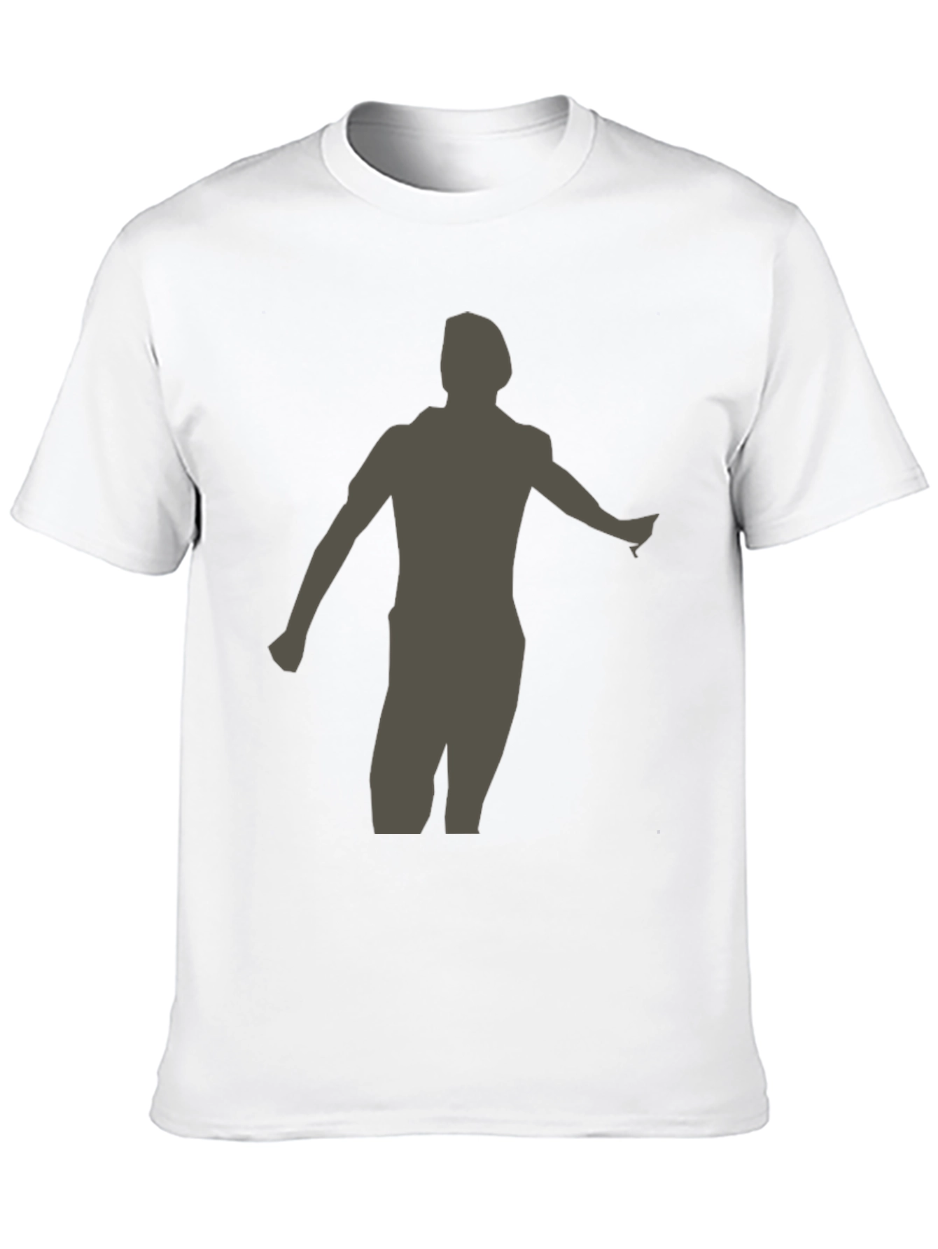 Silhouette Graphic T-Shirt - Casual Black Tee