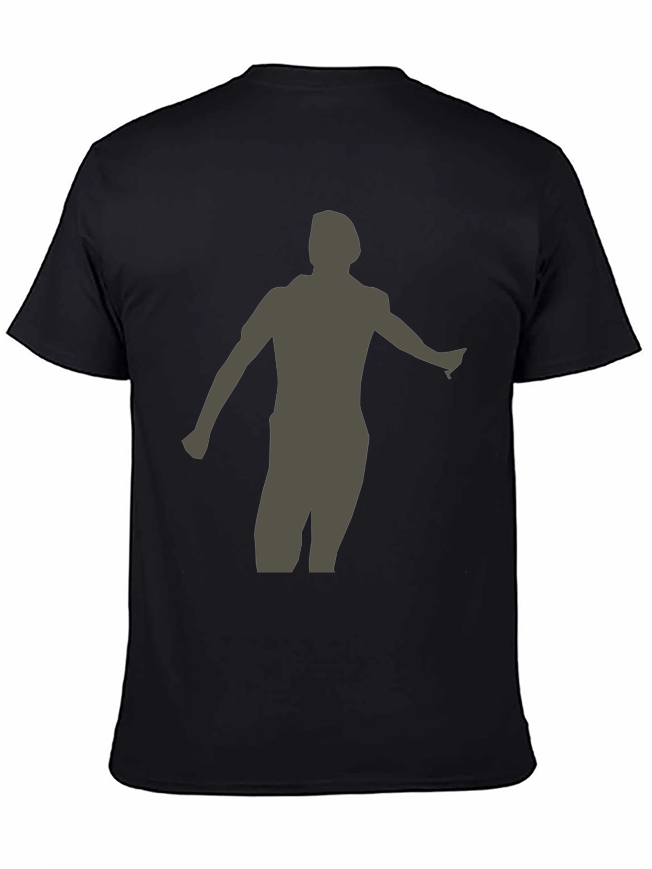 Silhouette Graphic T-Shirt - Casual Black Tee