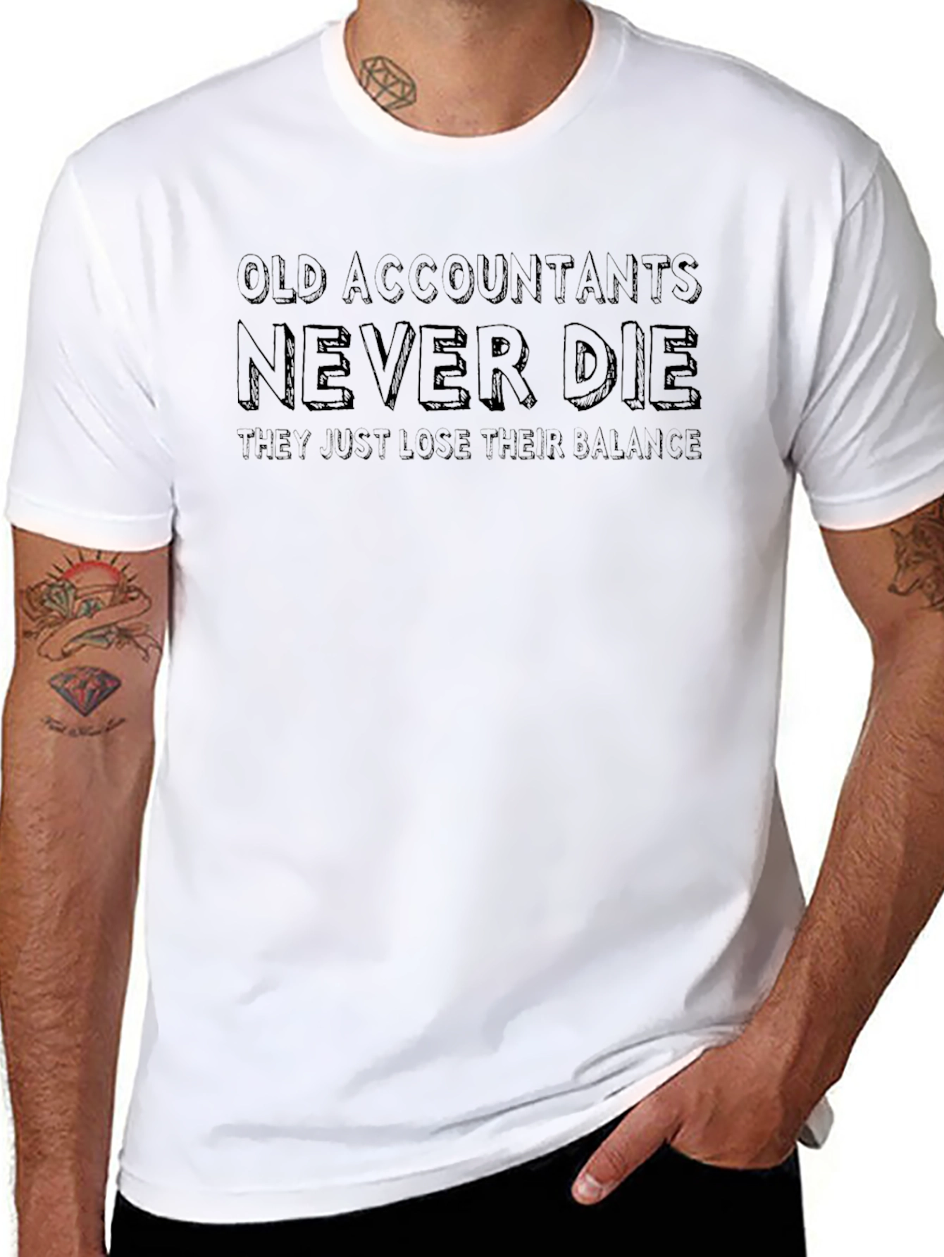 Accountant Humor T-Shirt: They Just Lose Their Balance