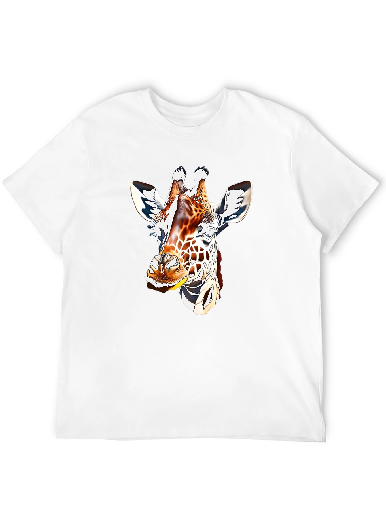 Giraffe Graphic Tee - Mens Black T-Shirt