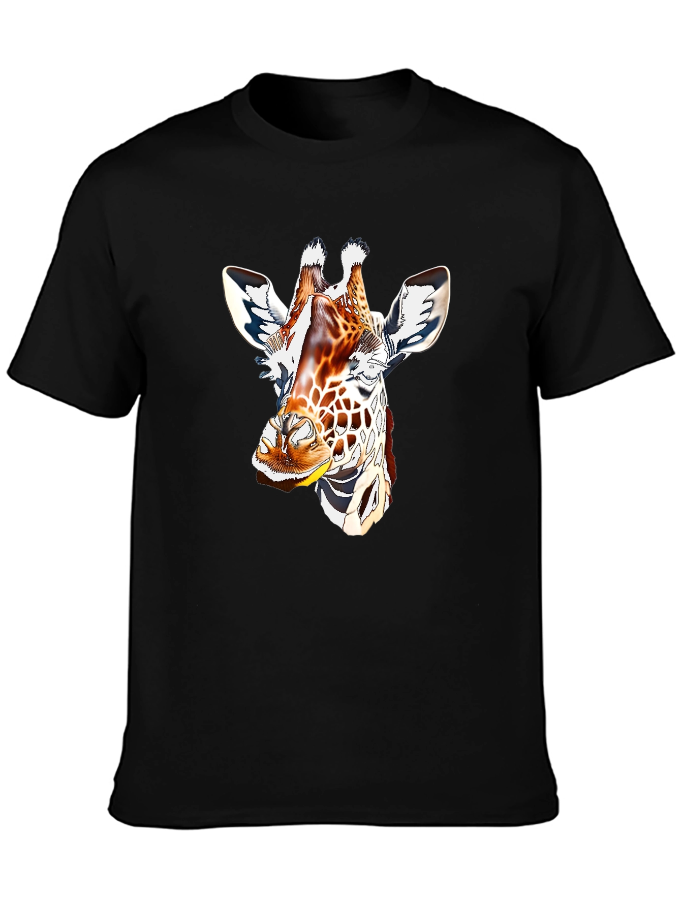 Giraffe Graphic Tee - Mens Black T-Shirt