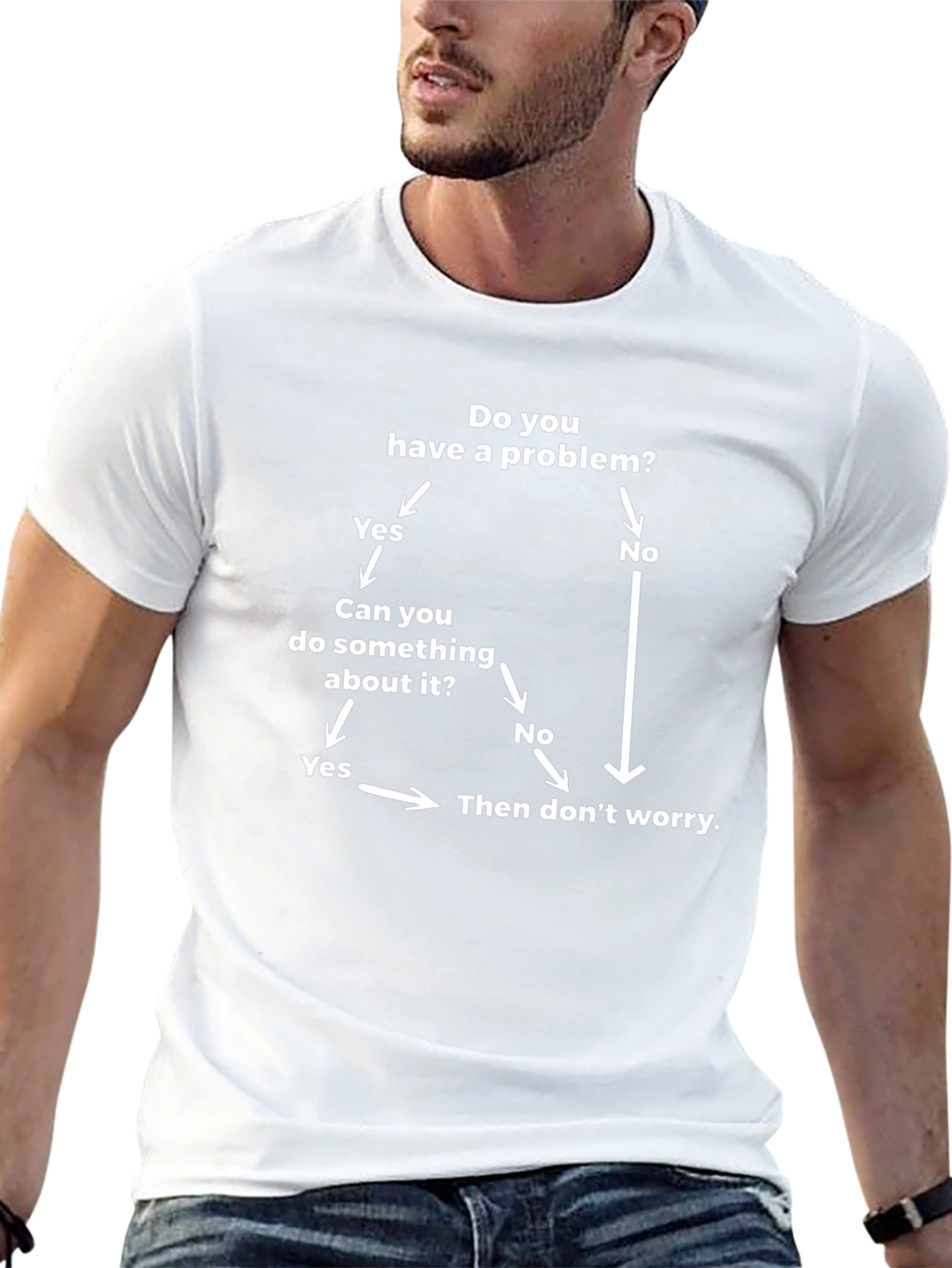 Problem Solving Flowchart Graphic Tee