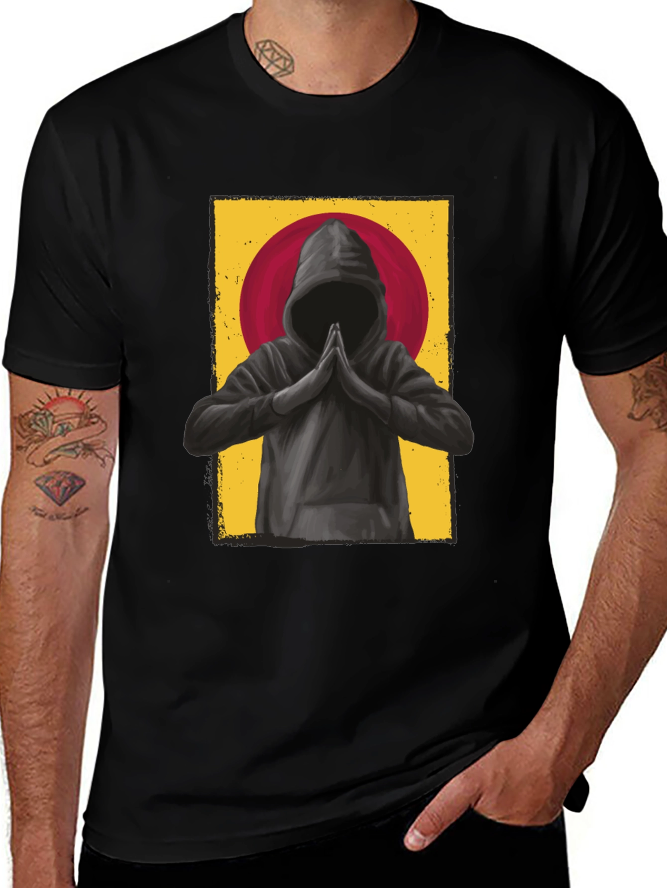 Monk Graphic Tee - Spiritual Zen Style