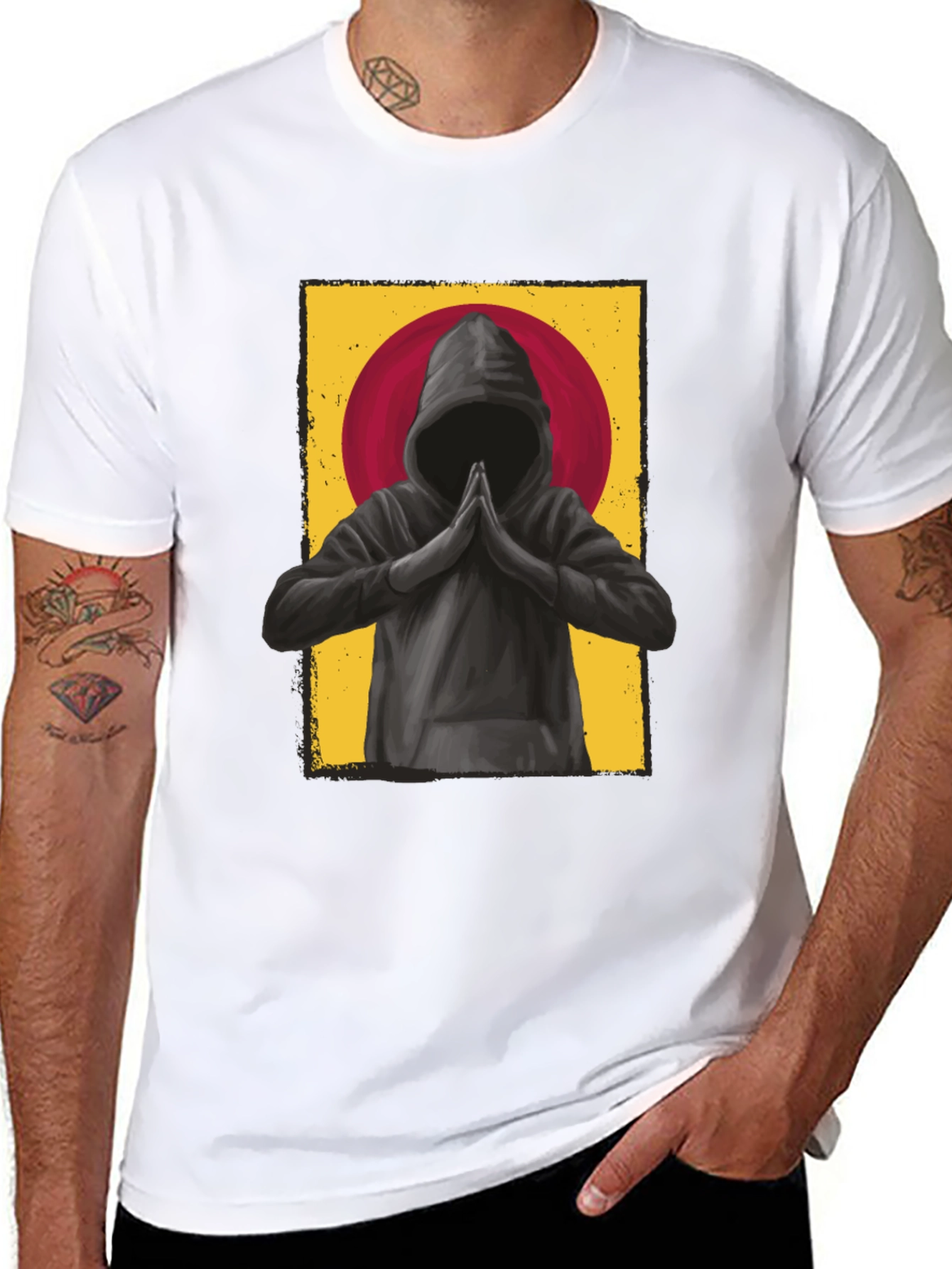 Monk Graphic Tee - Spiritual Zen Style