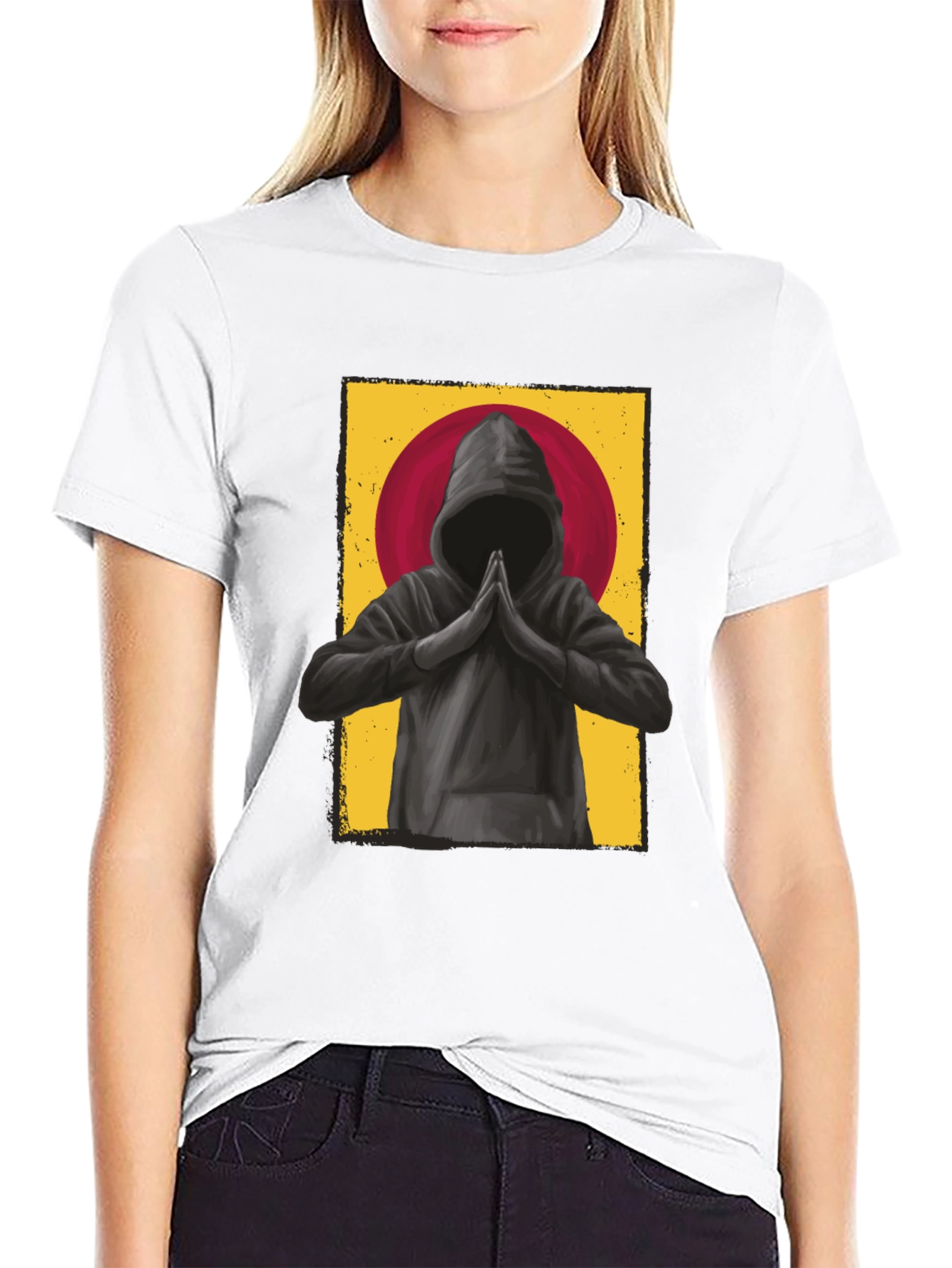 Monk Graphic Tee - Spiritual Zen Style