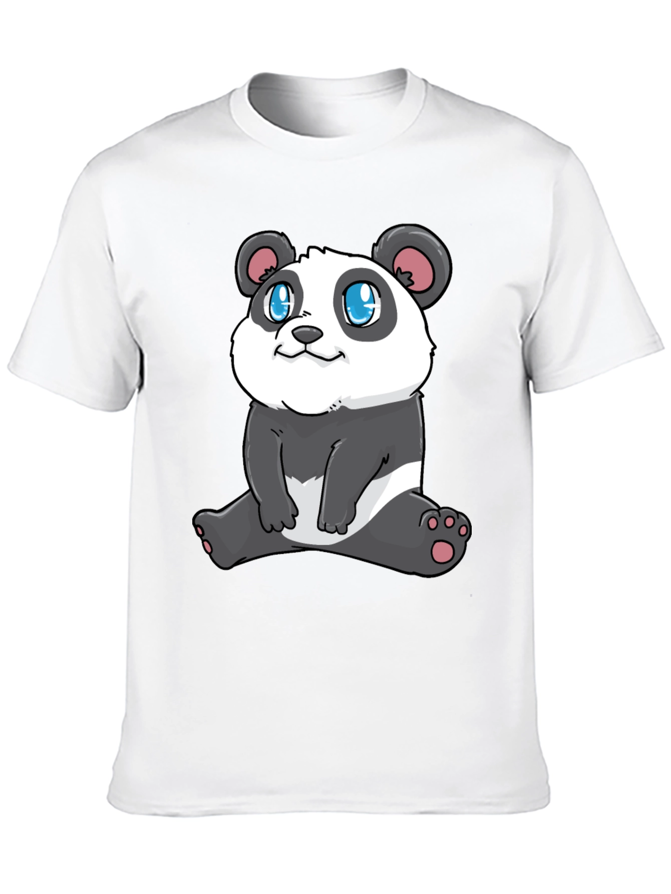 Cute Panda Graphic Tee - Stylish Black T-Shirt