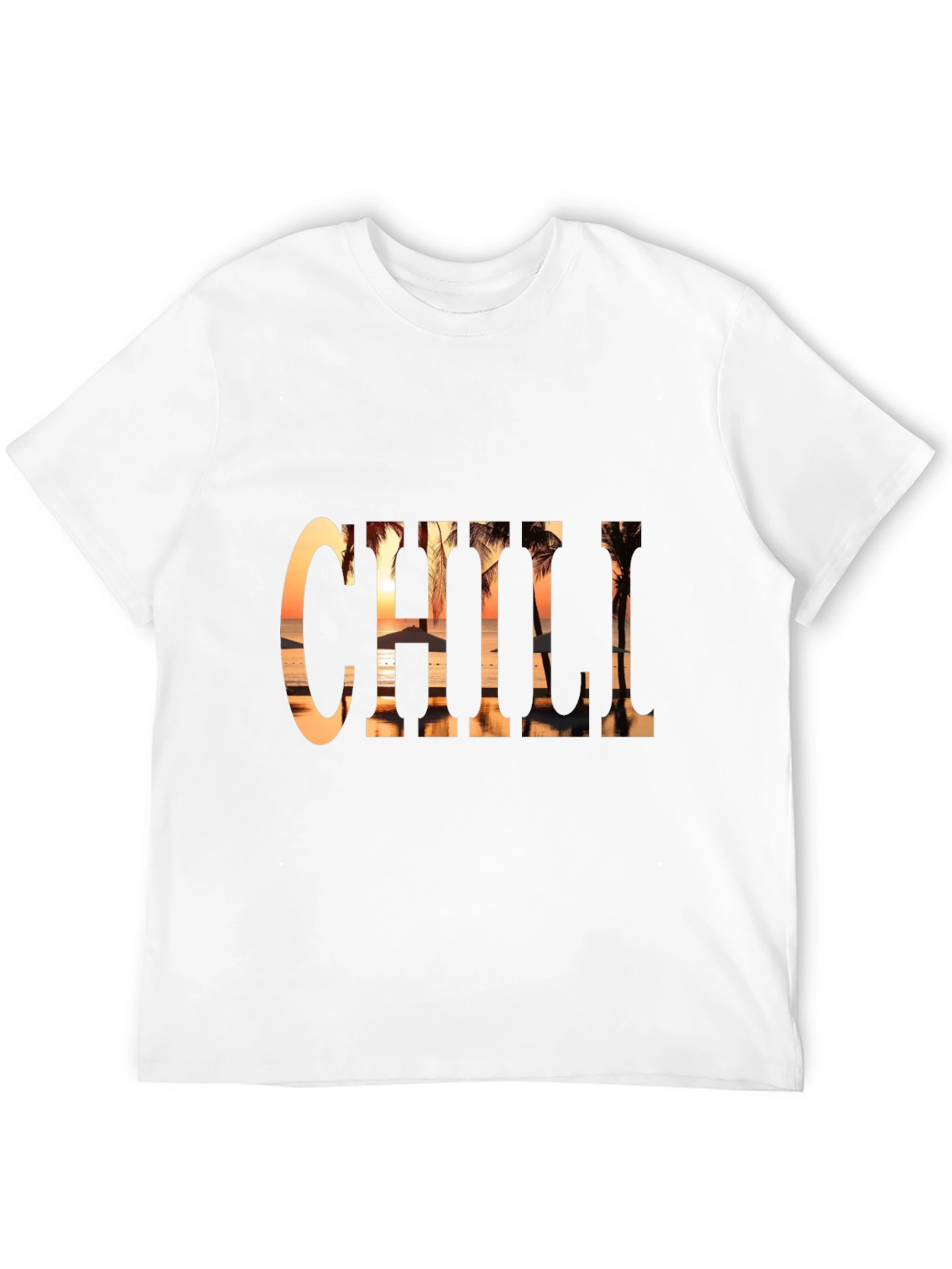 Chill Beach Sunset Graphic Tee