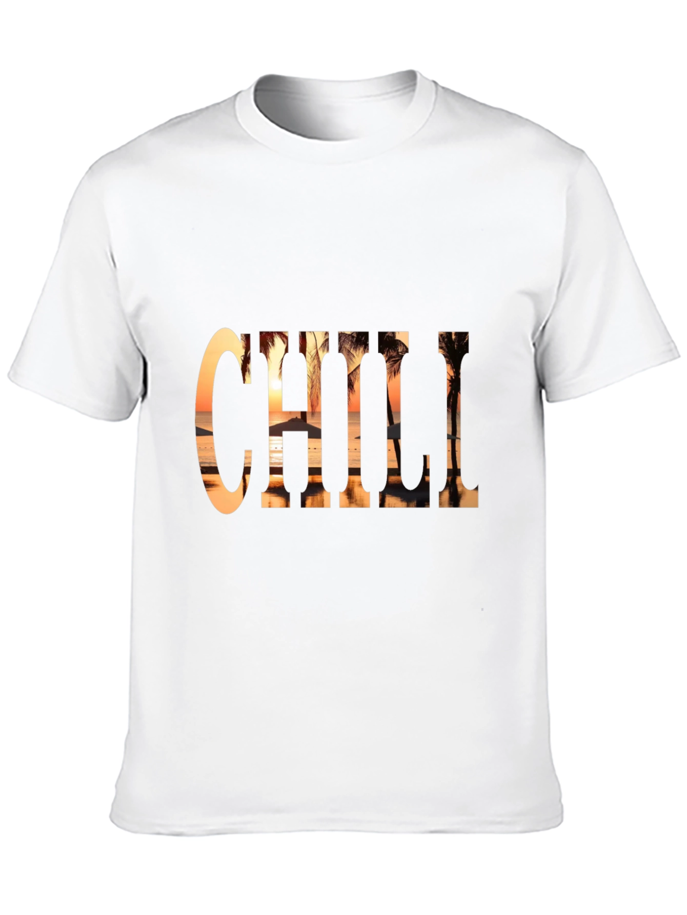 Chill Beach Sunset Graphic Tee
