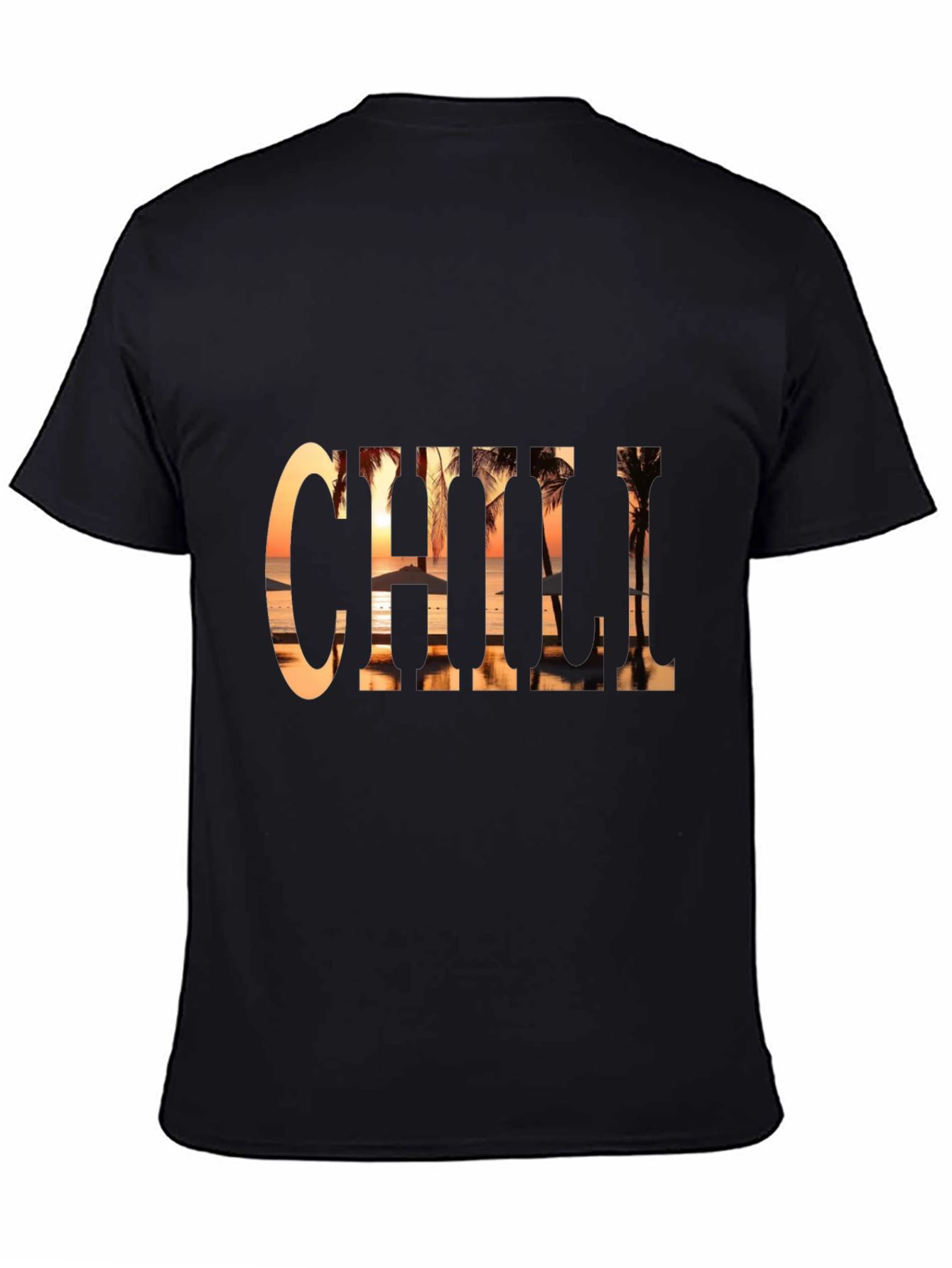 Chill Beach Sunset Graphic Tee