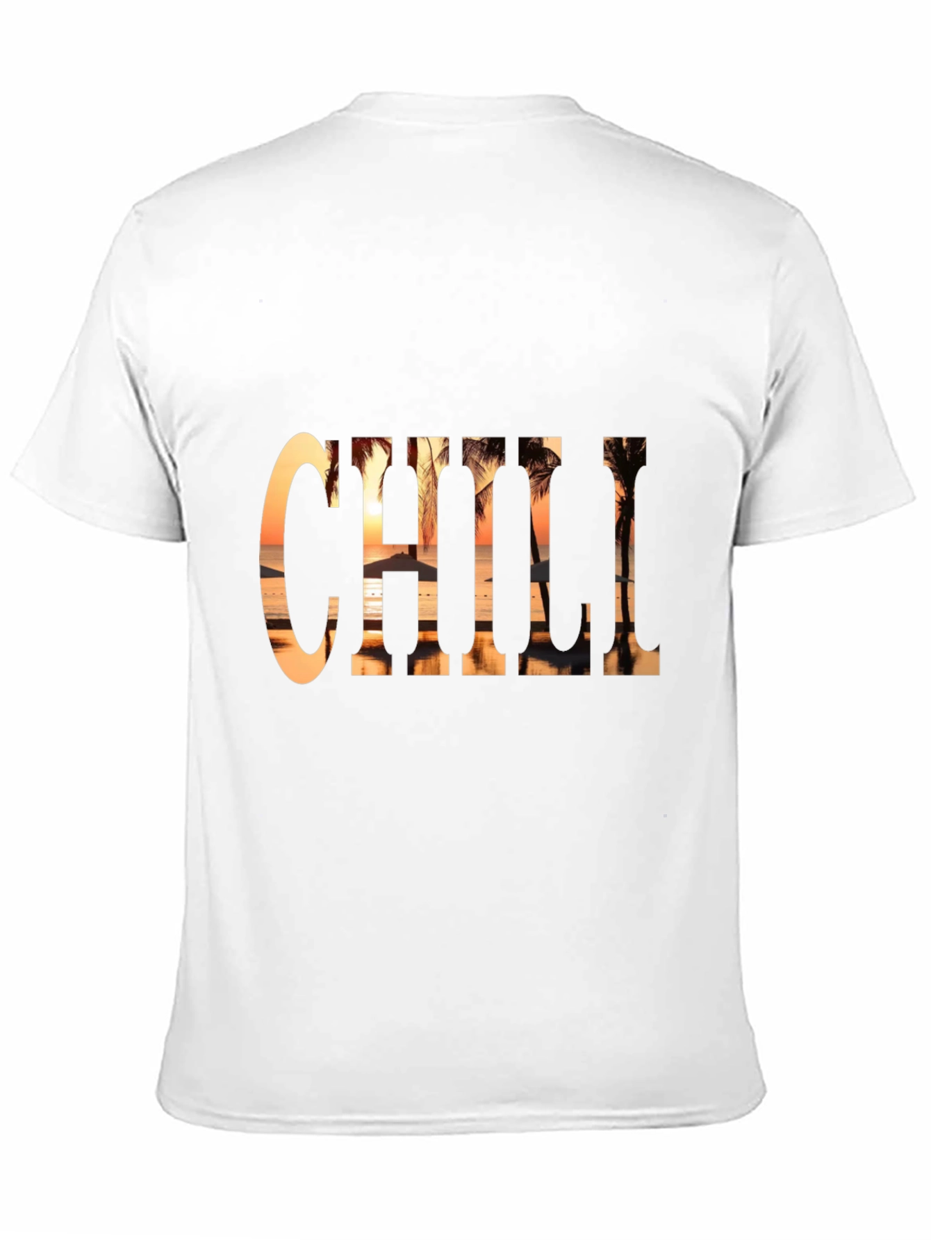 Chill Beach Sunset Graphic Tee