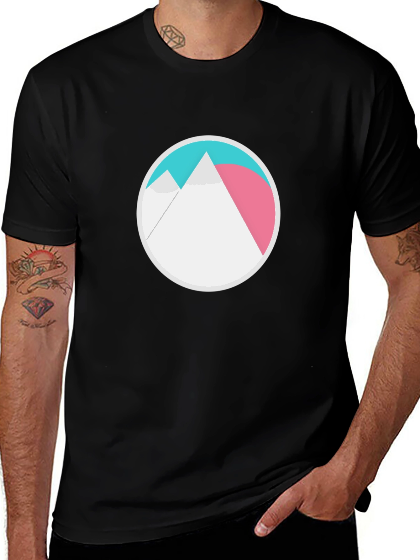 Mountain Graphic Tee - Circular Design