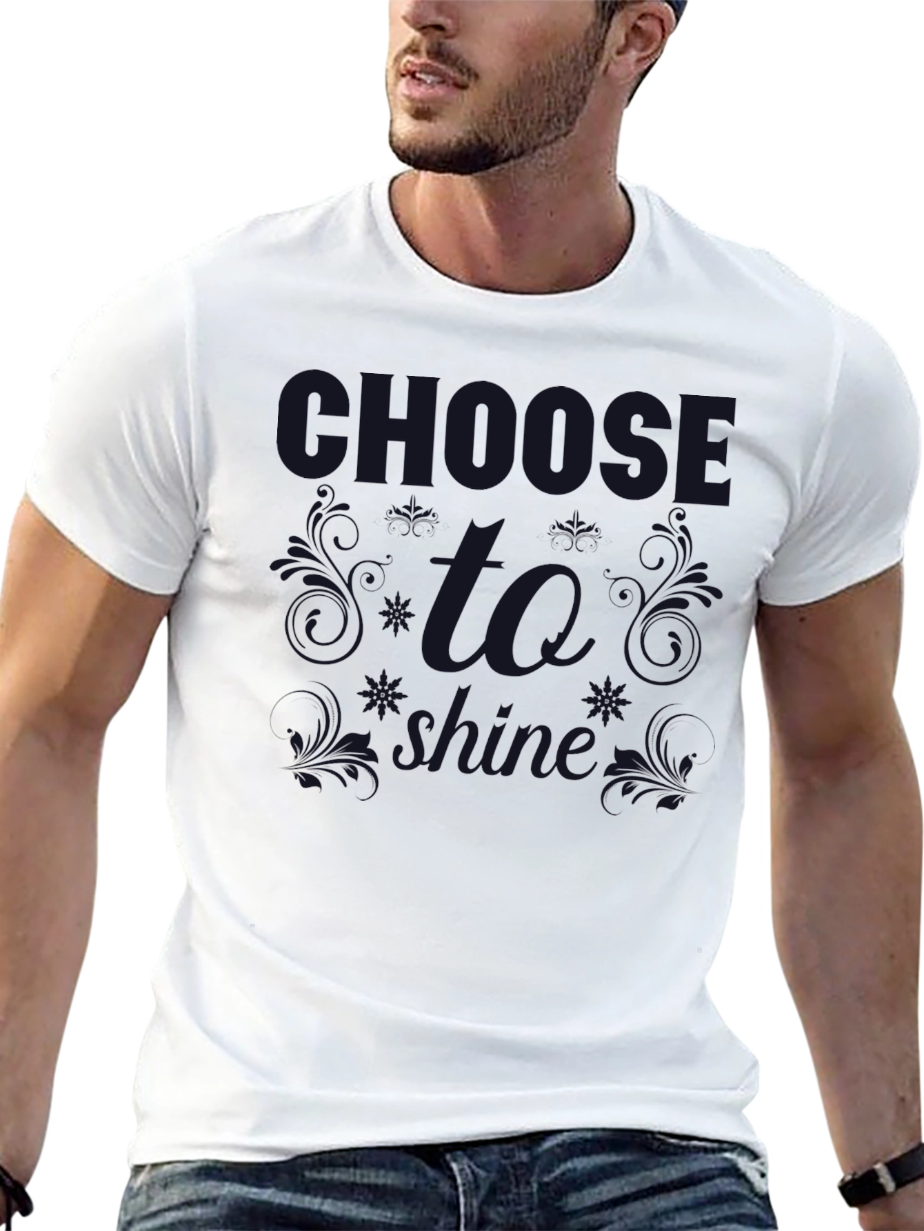 Choose to Shine Graphic Tee - Dark Print T-Shirt