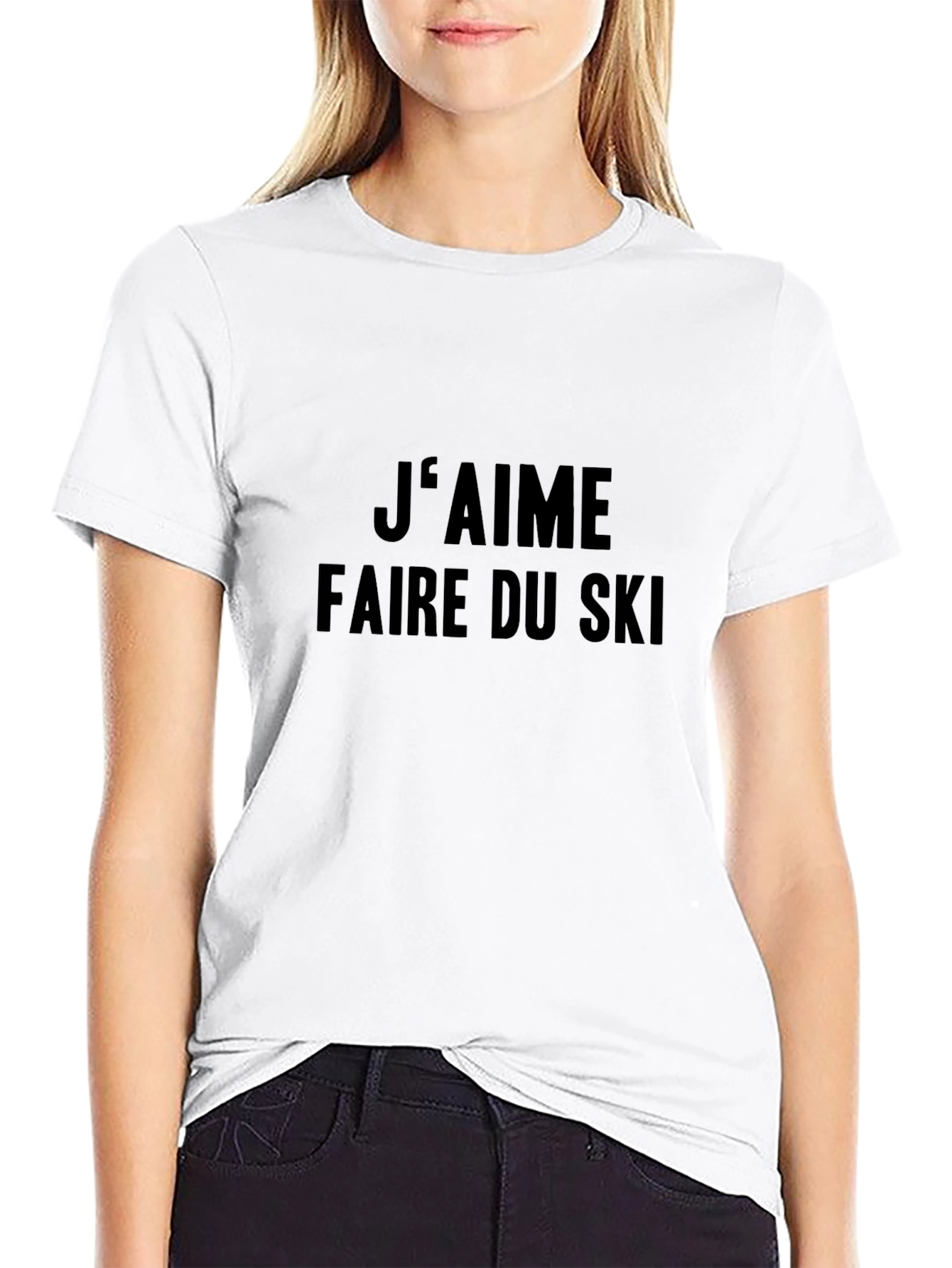 Jaime Faire du Ski T-Shirt - Skiing Lover Tee