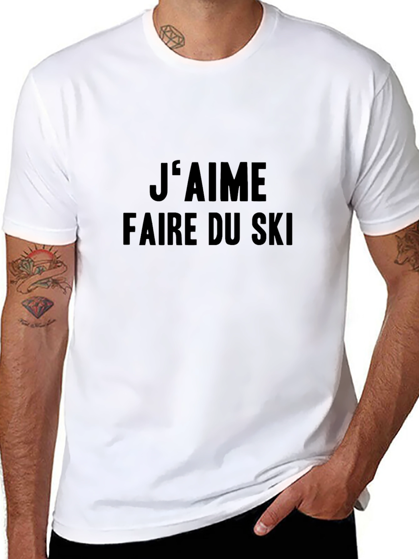 Jaime Faire du Ski T-Shirt - Skiing Lover Tee