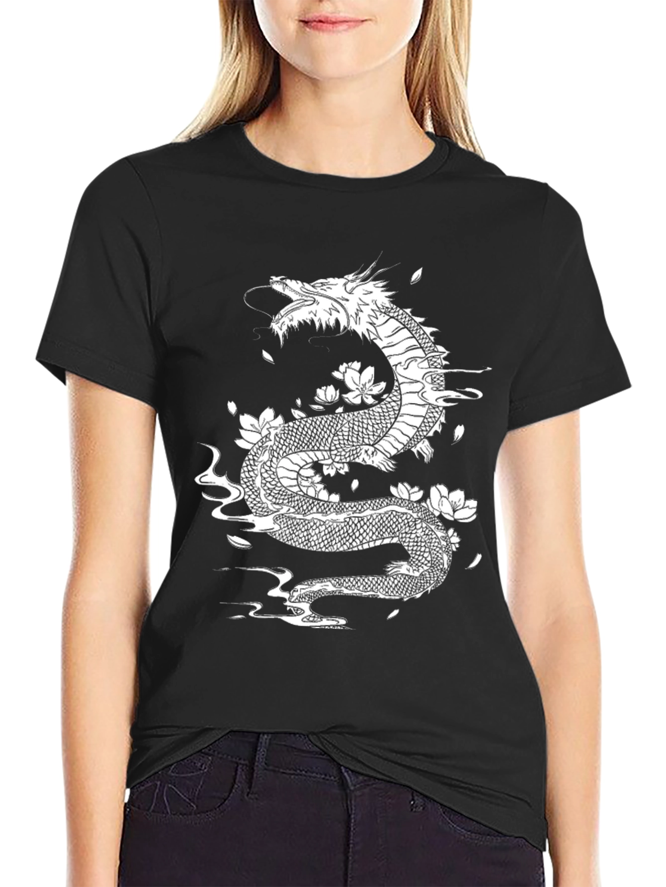 Dragon & Lotus Graphic Tee