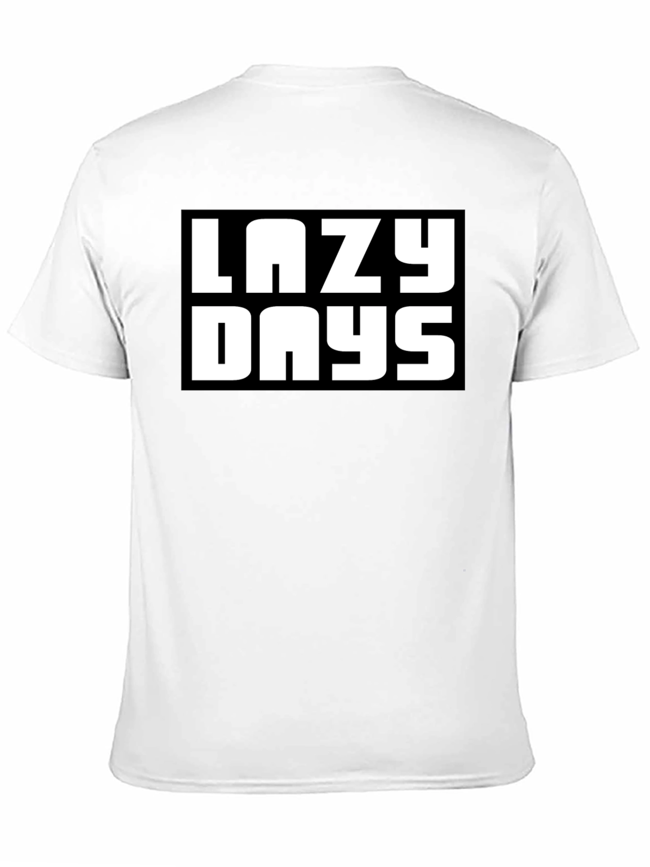 Lazy Days Black Graphic T-Shirt
