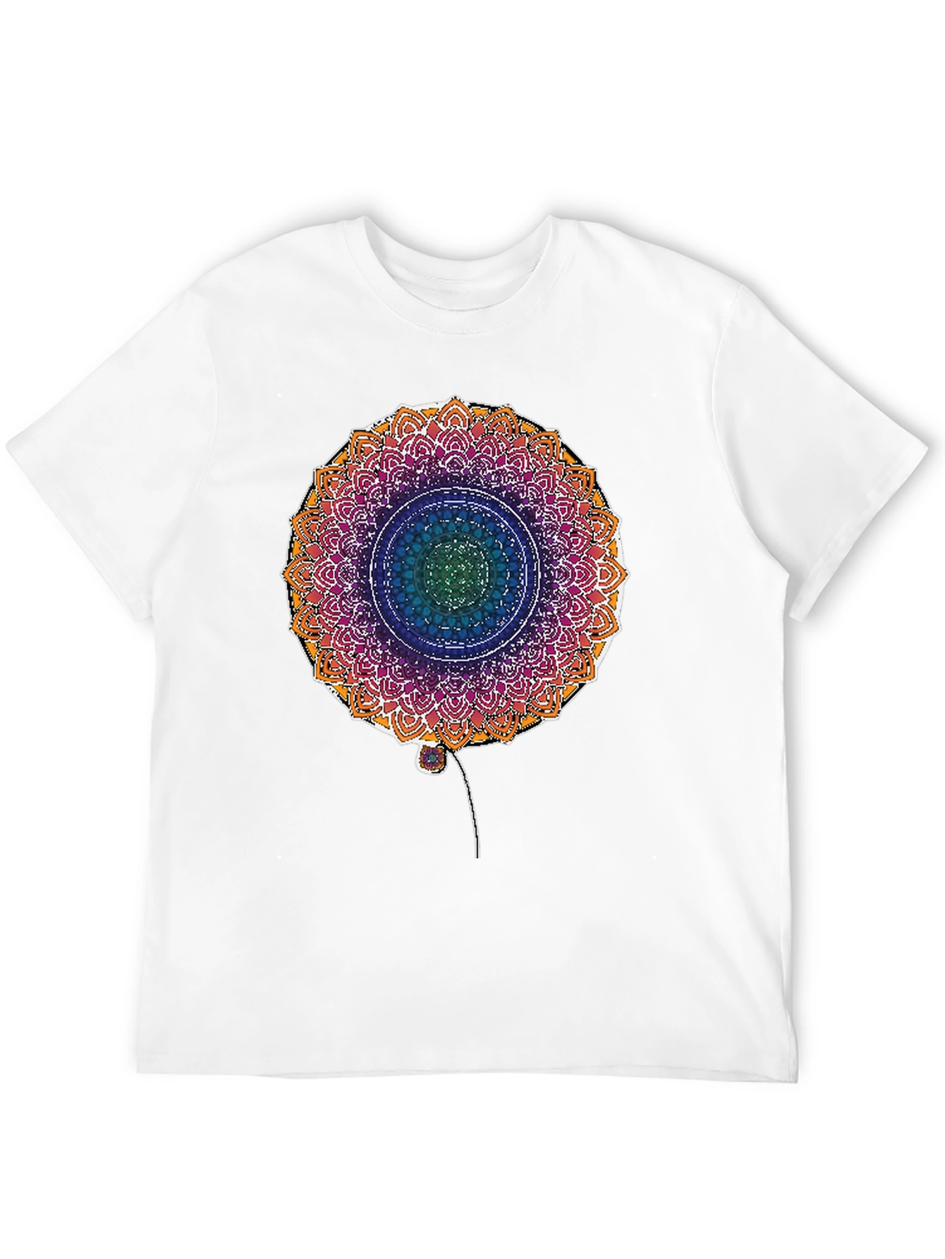 Mandala Flower Graphic Print T-Shirt