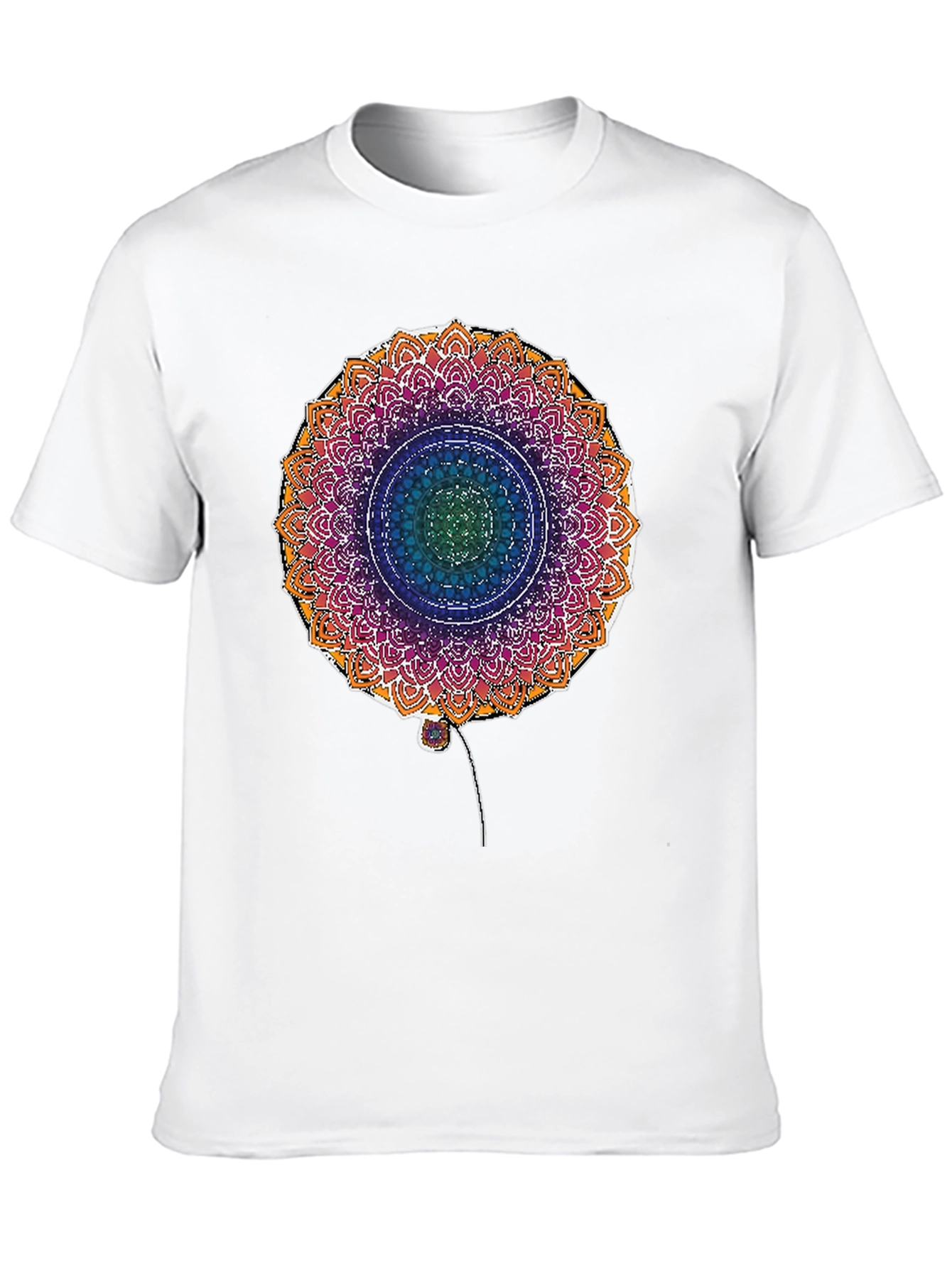 Mandala Flower Graphic Print T-Shirt