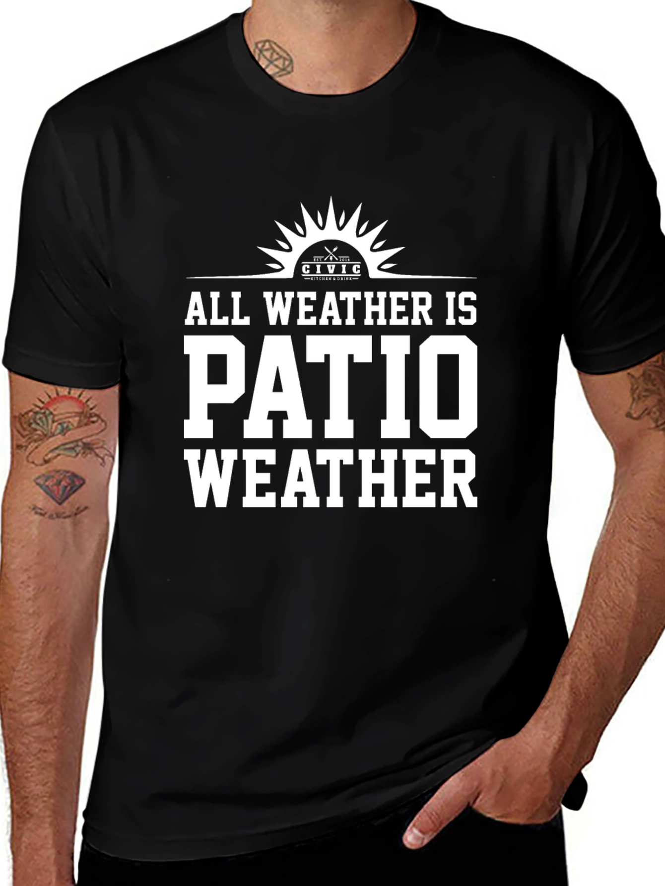All Weather is Patio Weather Graphic Tee