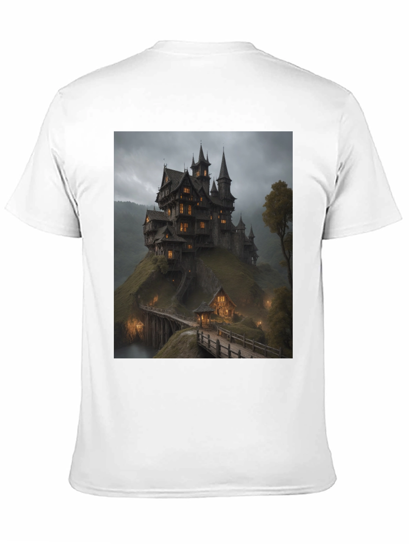 Haunted Castle T-Shirt - Spooky Graphic Tee