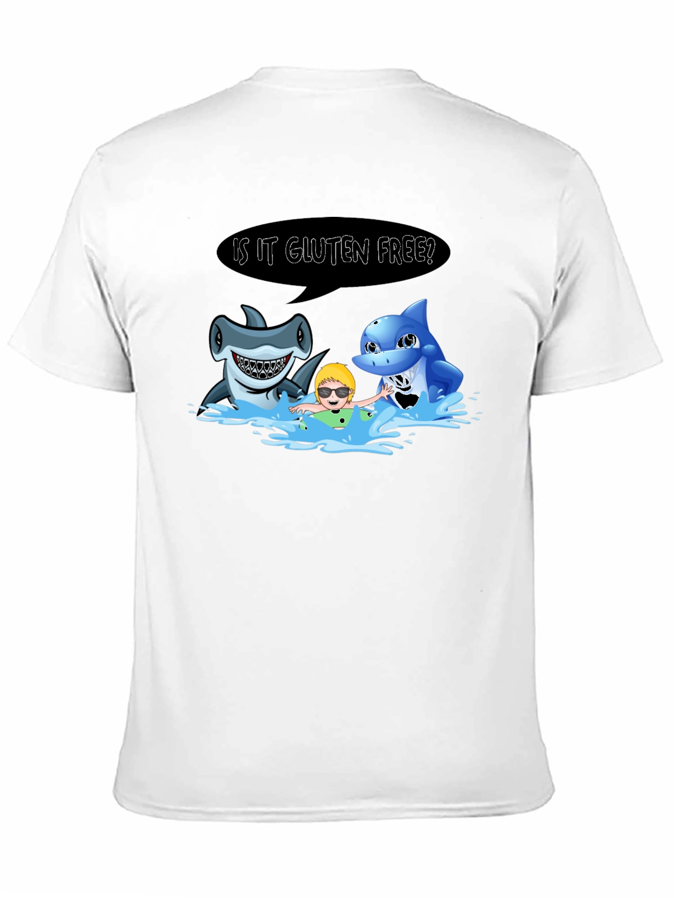 Funny Shark Gluten Free T-Shirt