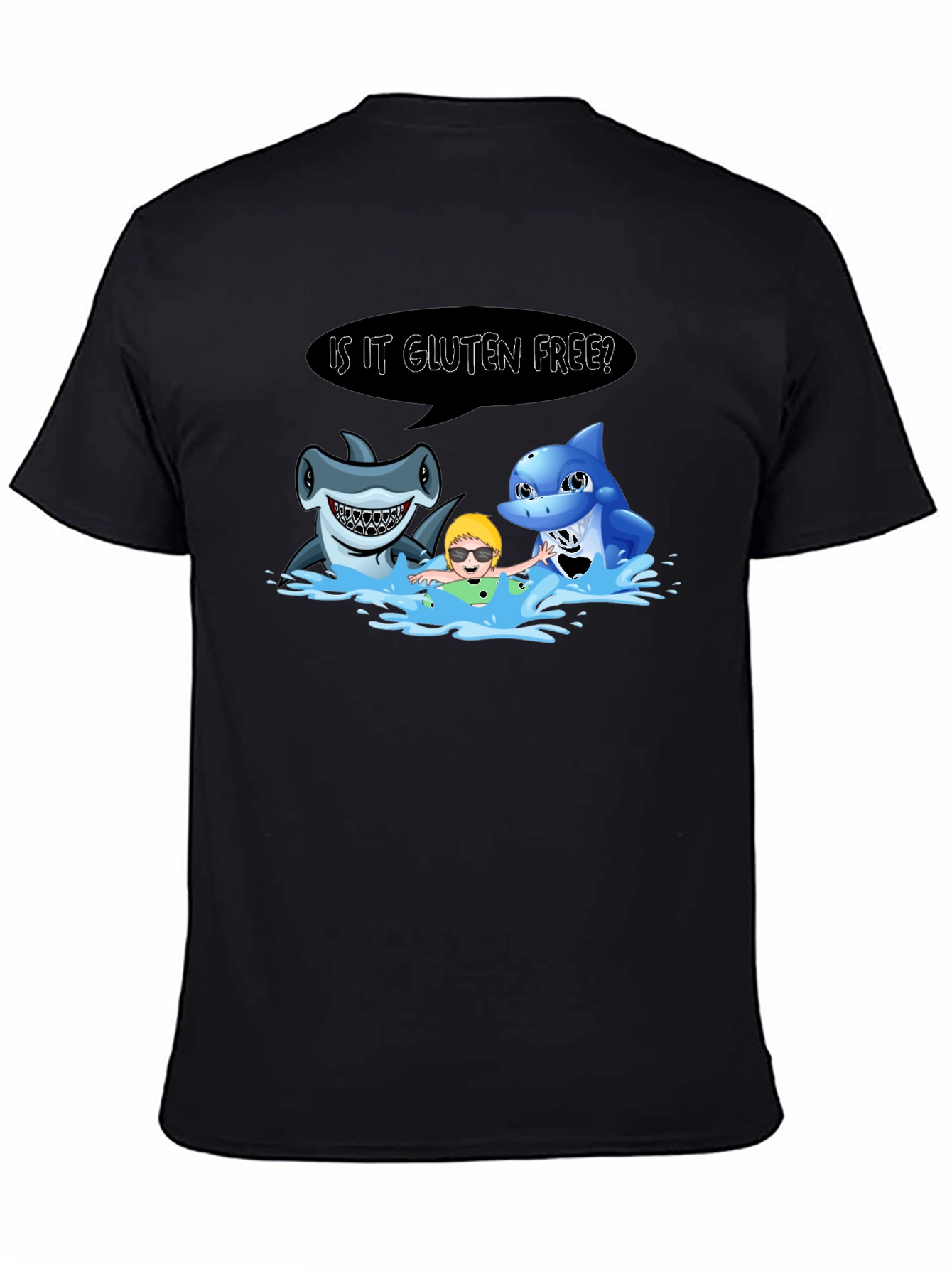 Funny Shark Gluten Free T-Shirt